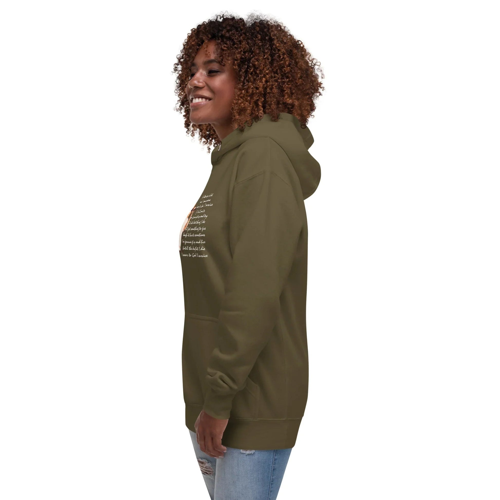 Lewis Capaldi Unisex Hoodie | Cotton Blend "Survive" Lyrics Concert Apparel Alcyone213k