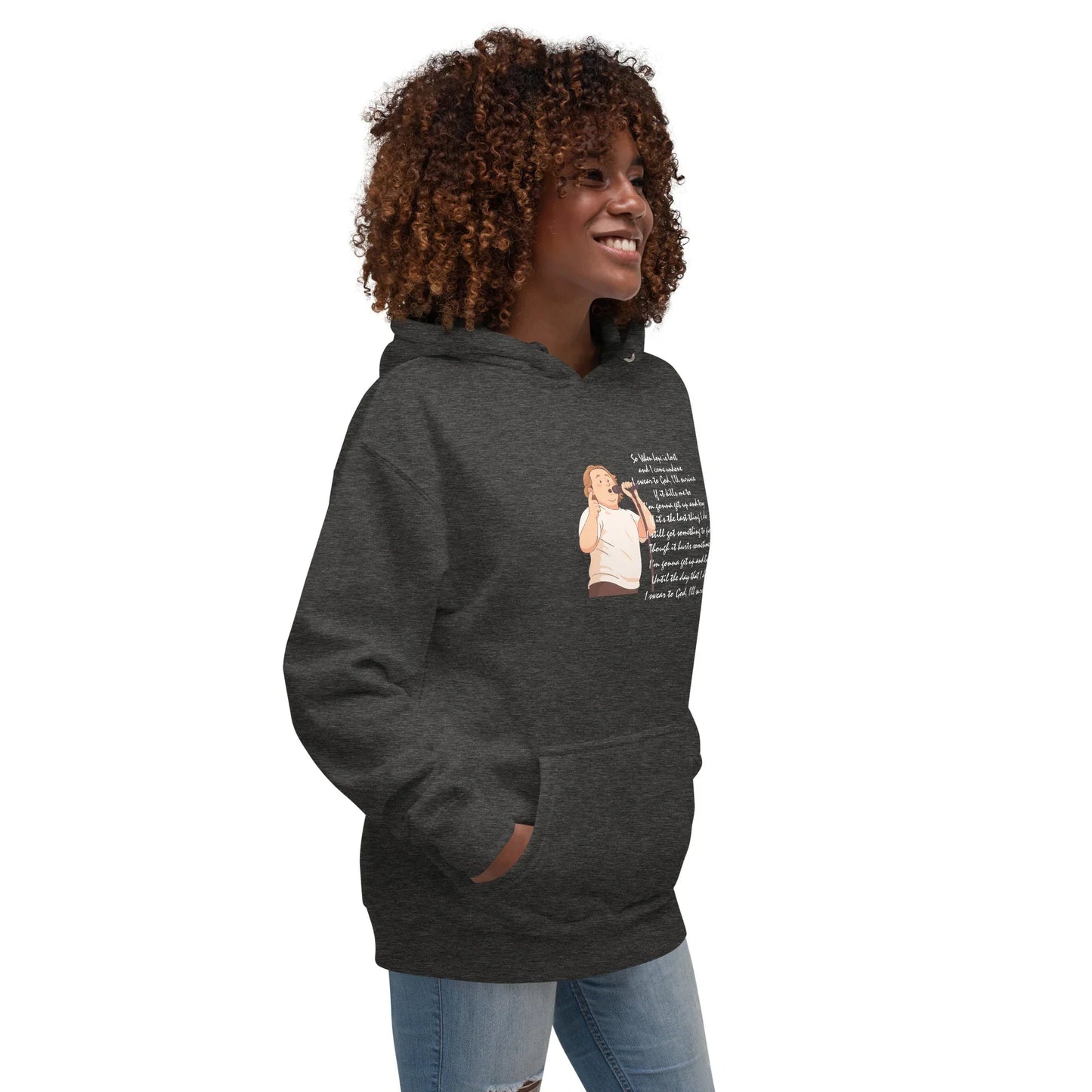 Lewis Capaldi Unisex Hoodie | Cotton Blend "Survive" Lyrics Concert Apparel Alcyone213k