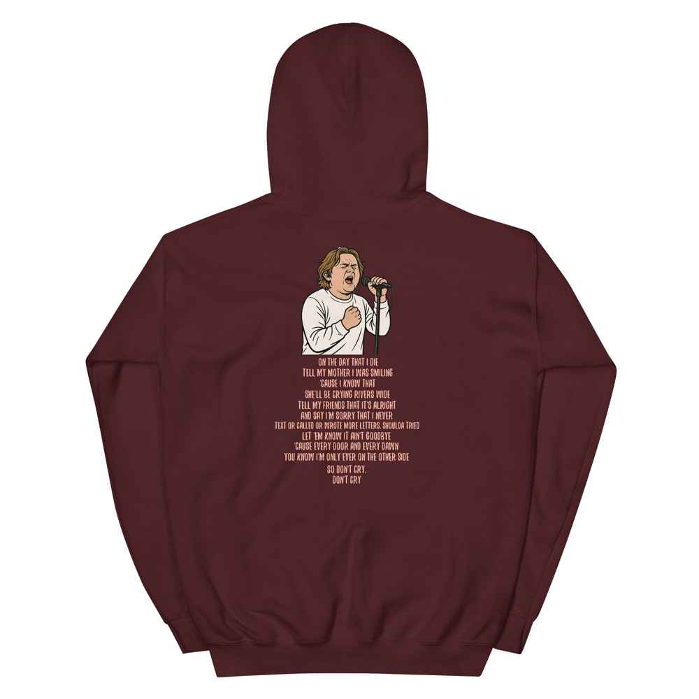 Lewis Capaldi Unisex Hoodie | On The Day That I Die Lyrics Alcyone213k