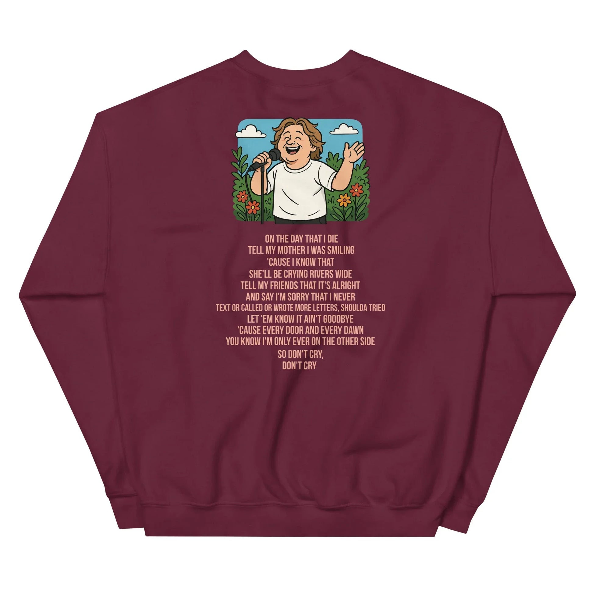 Lewis Capaldi Unisex Sweatshirt - On The Day I Die - Lyrics - Alcyone213k
