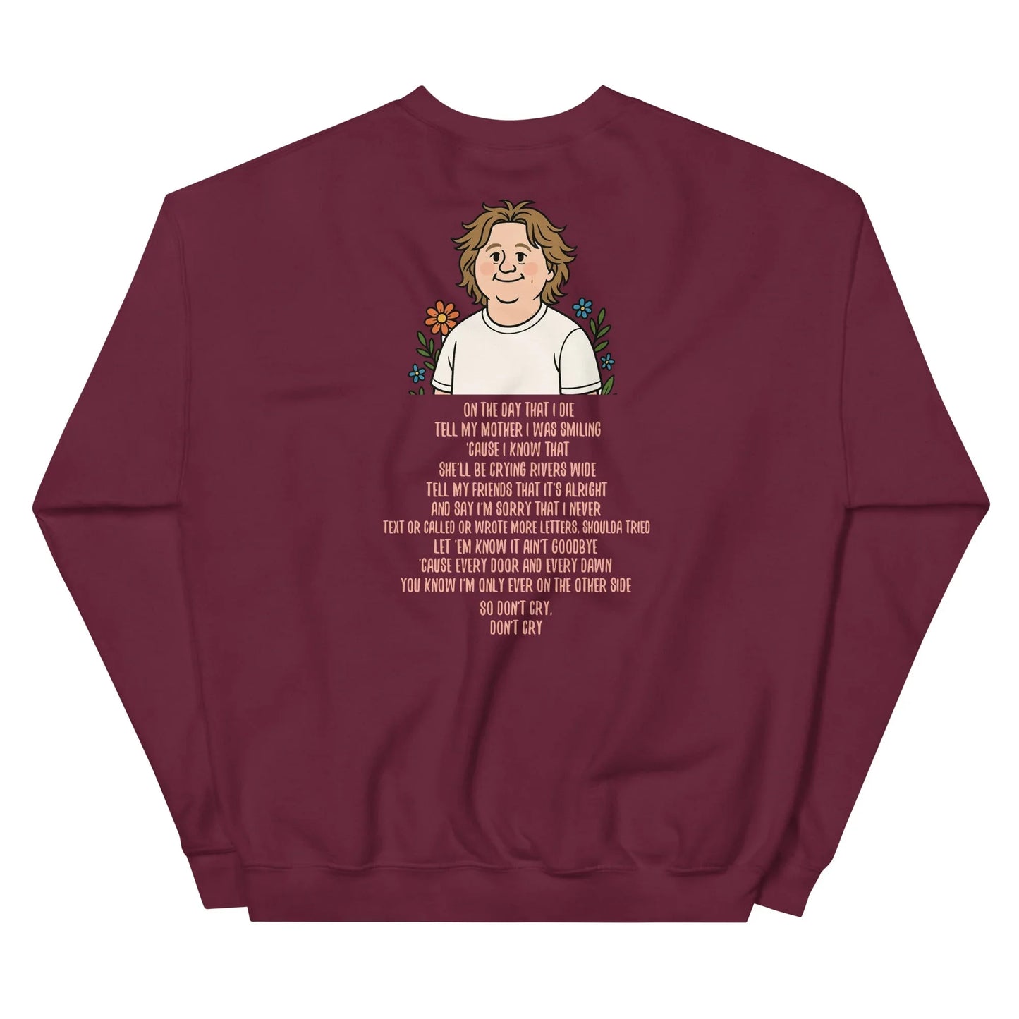 Lewis Capaldi Unisex Sweatshirt - On The Day I Die Lyrics - Soft, Classic Fit, Warm & Stylish - Alcyone213k