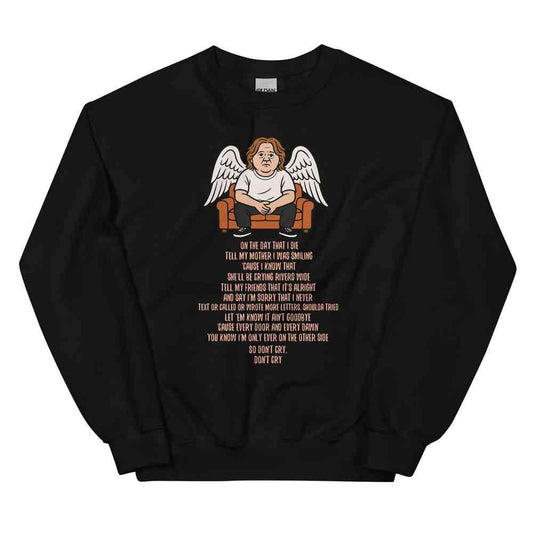 Lewis Capaldi Unisex Sweatshirt - On The Day I Die - Lyrics - Alcyone213k