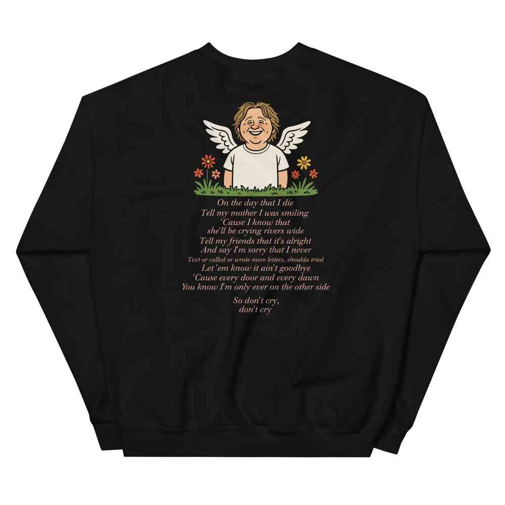 Lewis Capaldi Unisex Sweatshirt - On The Day I Die - Lyrics - Alcyone213k