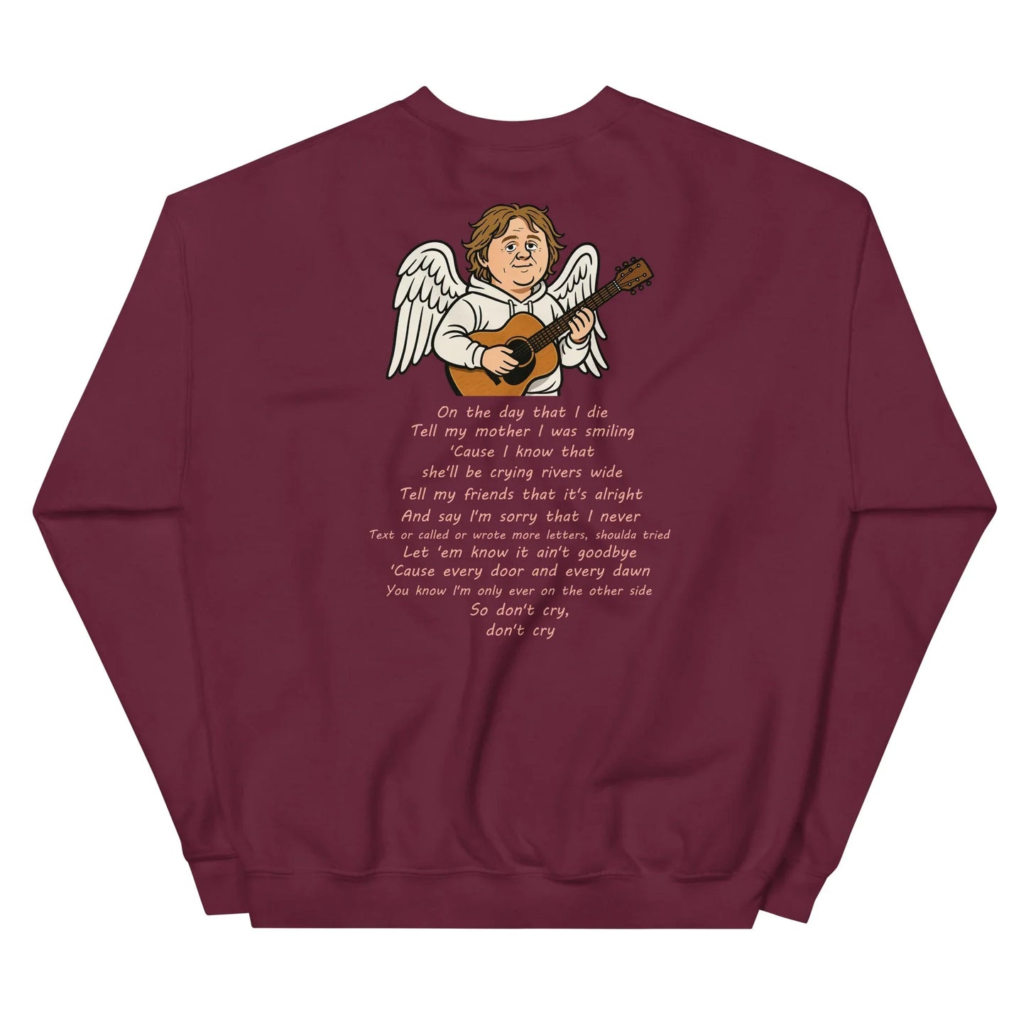 Lewis Capaldi Unisex Sweatshirt - On The Day I Die - Lyrics - Alcyone213k