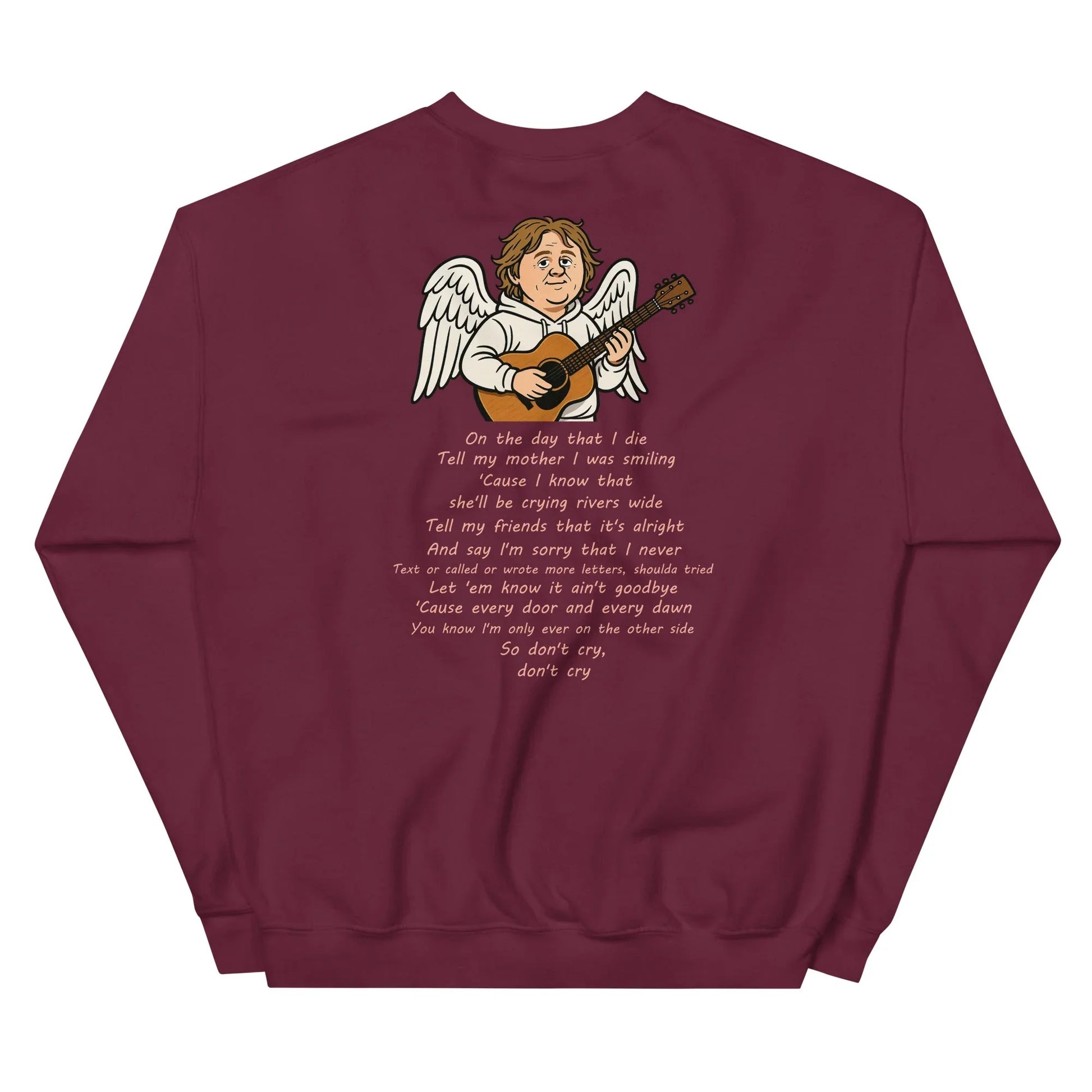 Lewis Capaldi Unisex Sweatshirt - On The Day I Die - Lyrics - Alcyone213k