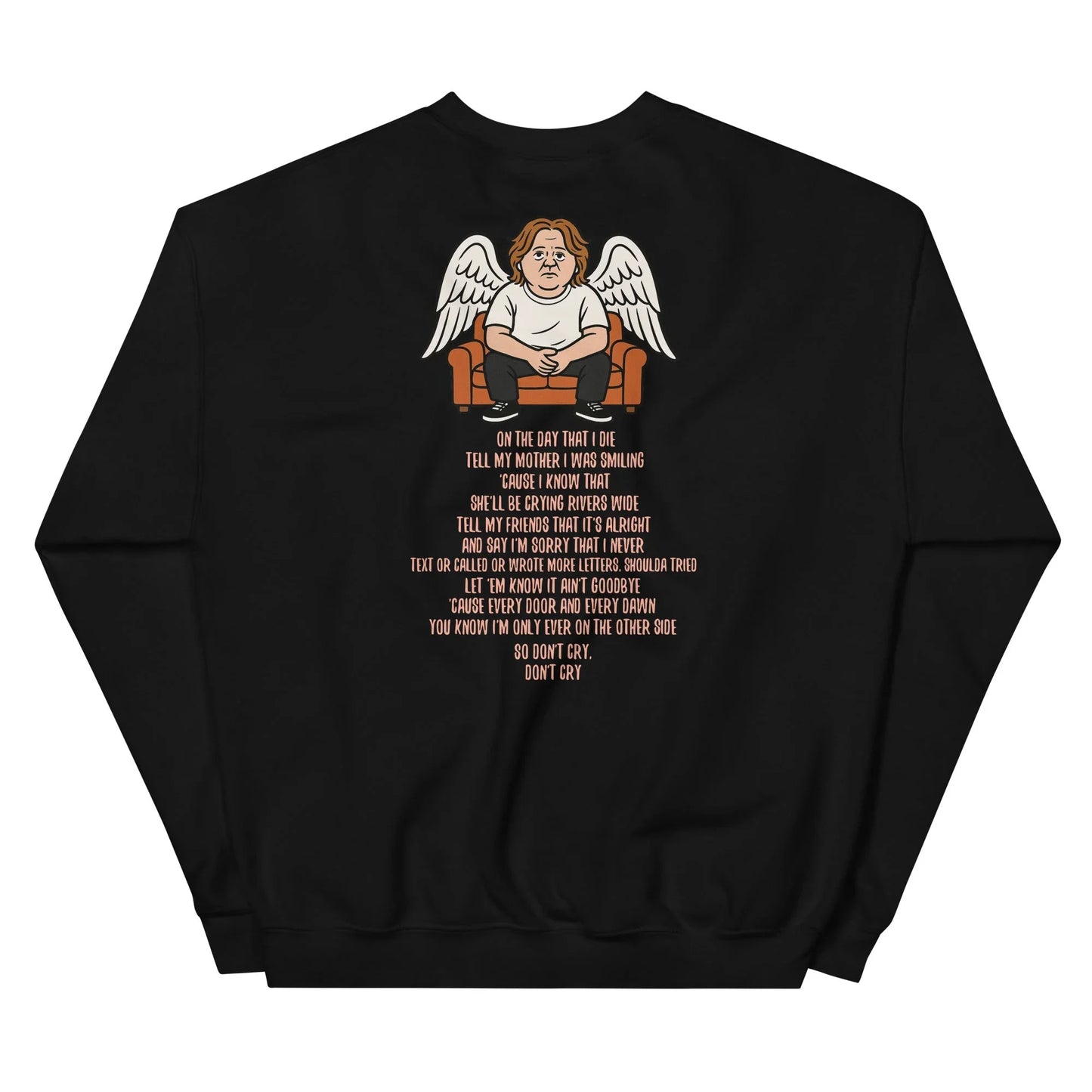 Lewis Capaldi Unisex Sweatshirt - On The Day I Die - Lyrics - Alcyone213k