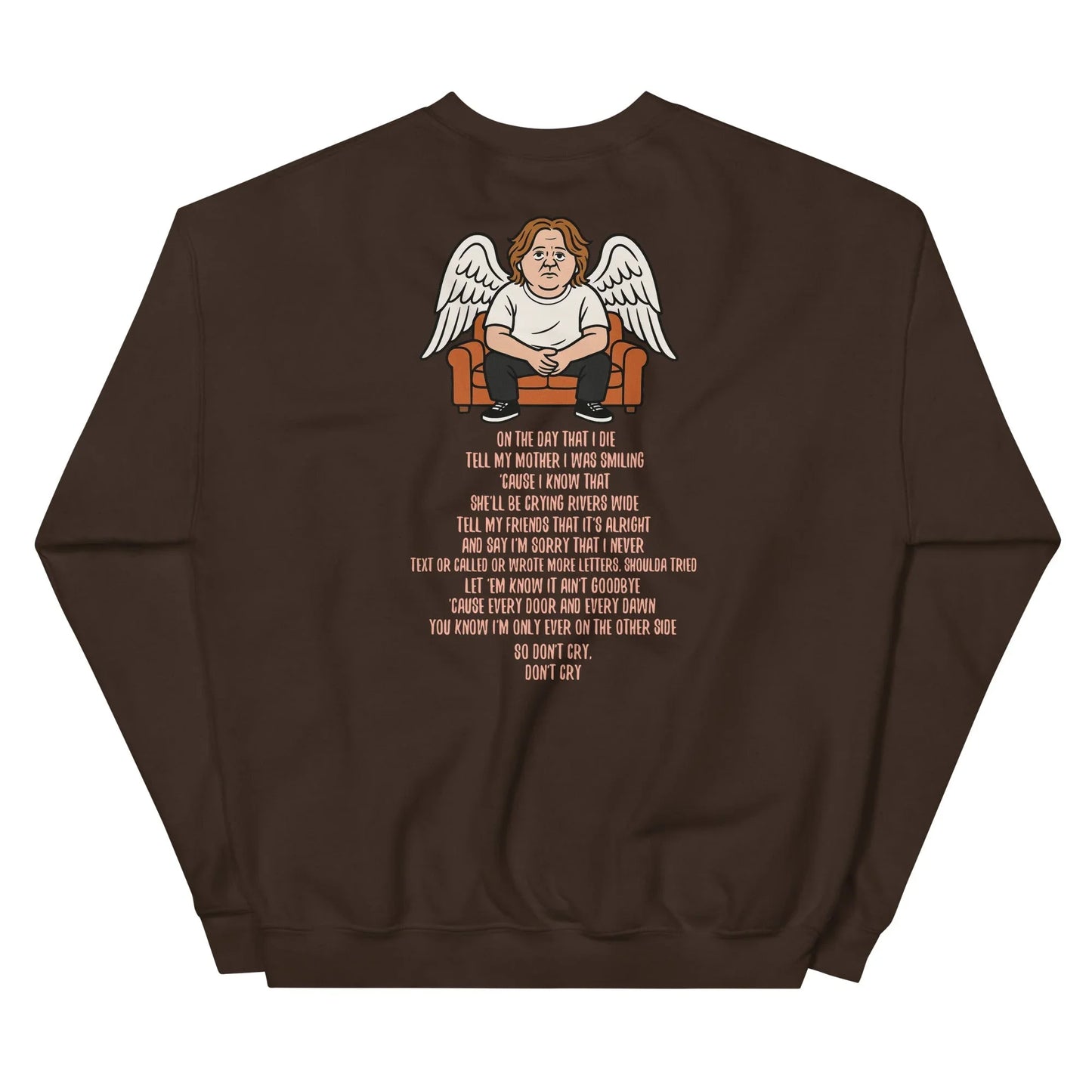Lewis Capaldi Unisex Sweatshirt - On The Day I Die - Lyrics - Alcyone213k
