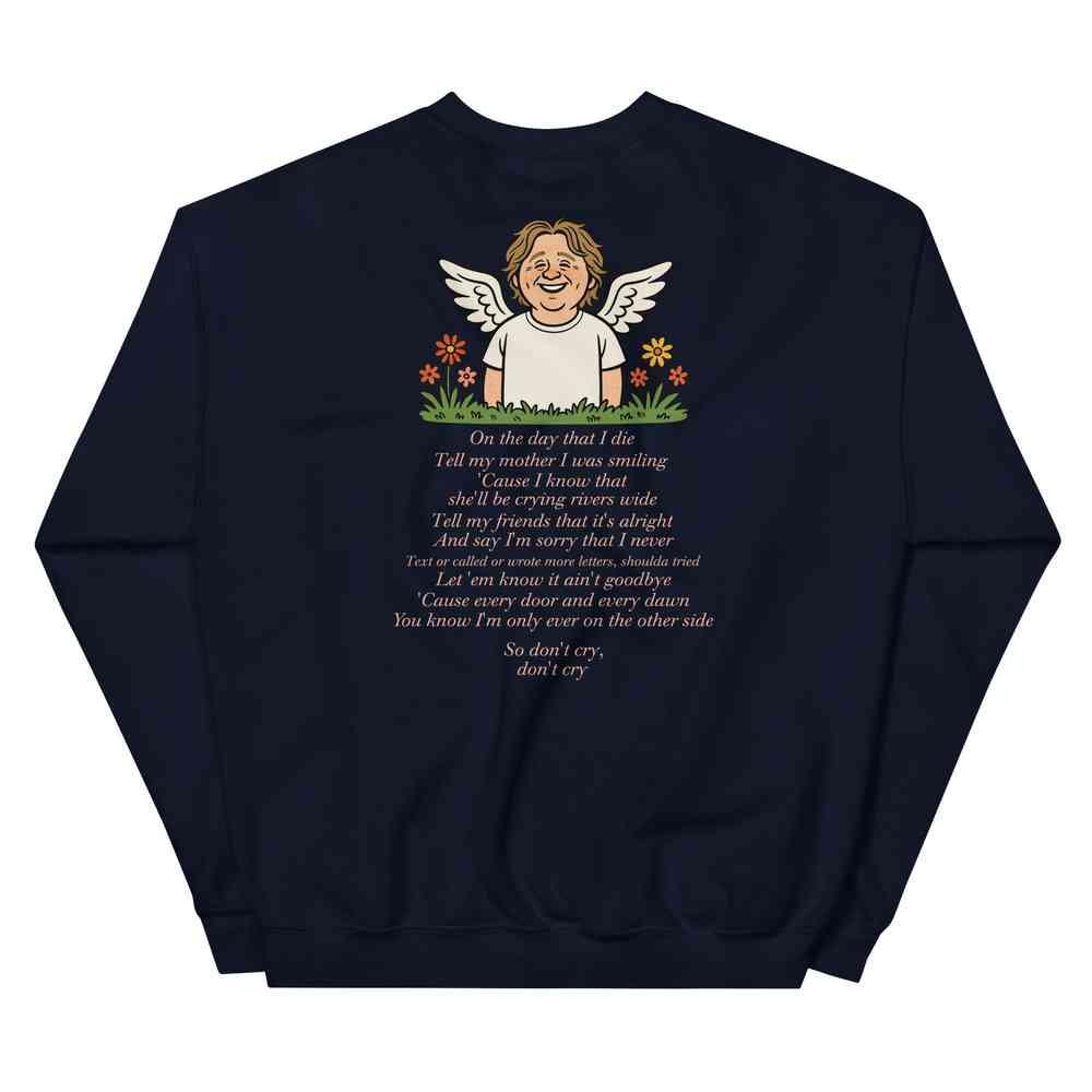 Lewis Capaldi Unisex Sweatshirt - On The Day I Die - Lyrics - Alcyone213k