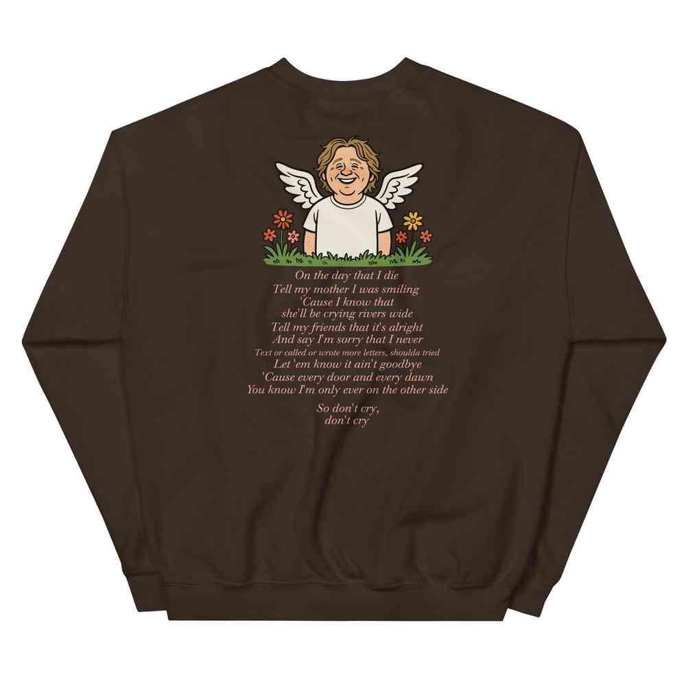 Lewis Capaldi Unisex Sweatshirt - On The Day I Die - Lyrics - Alcyone213k