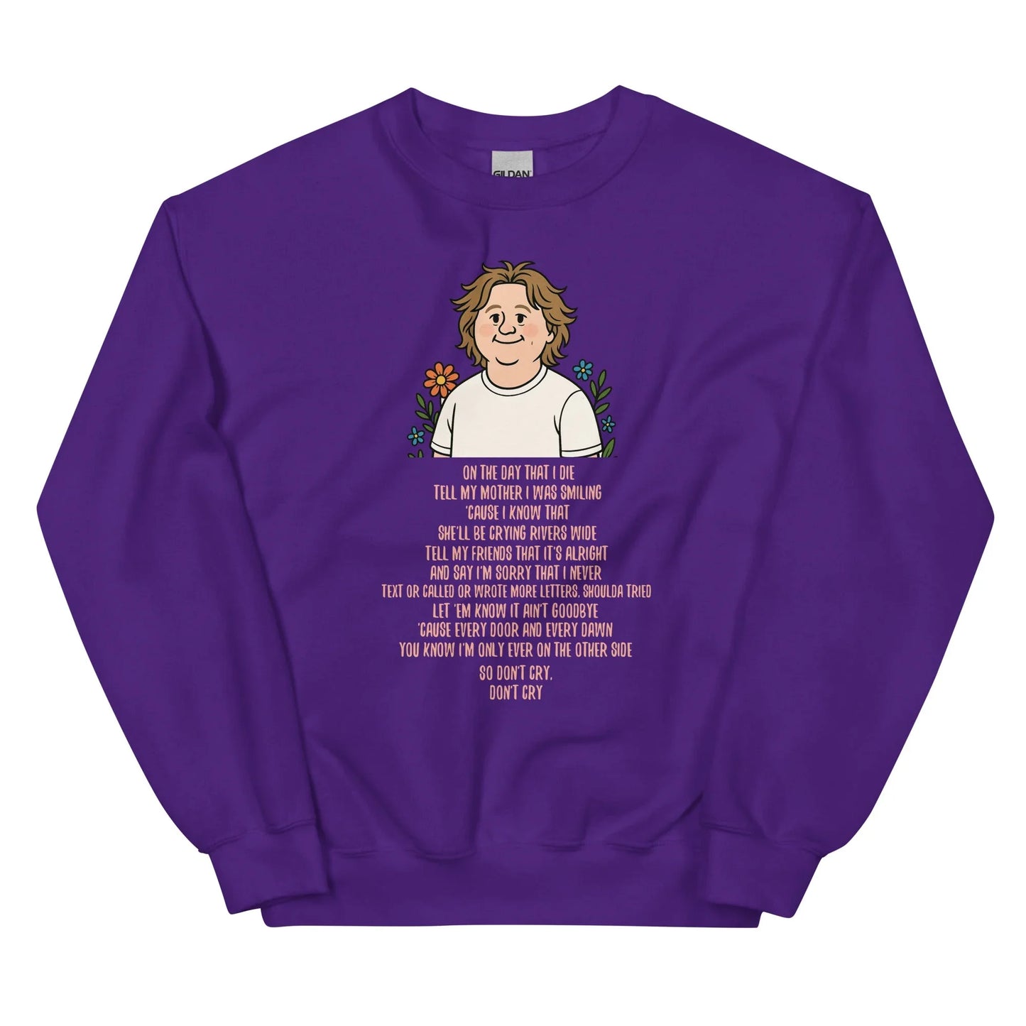 Lewis Capaldi Unisex Sweatshirt - On The Day I Die Lyrics - Soft, Classic Fit, Warm & Stylish - Alcyone213k