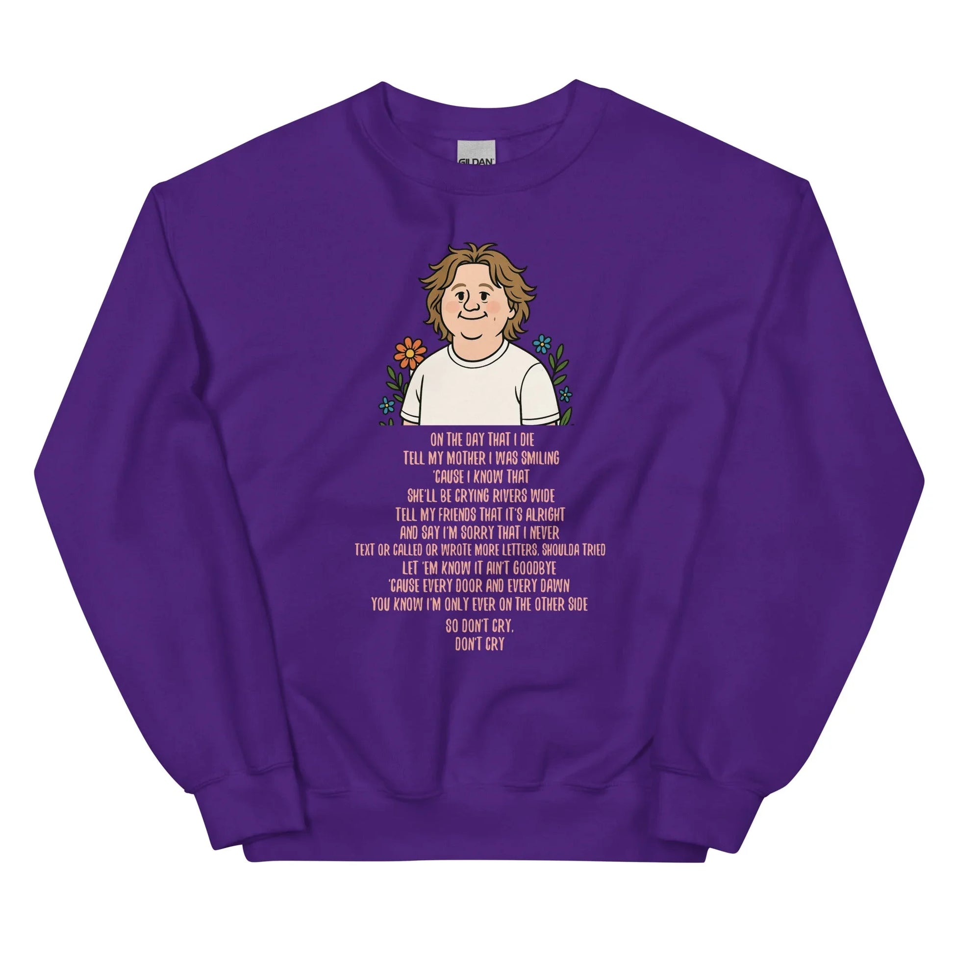 Lewis Capaldi Unisex Sweatshirt - On The Day I Die Lyrics - Soft, Classic Fit, Warm & Stylish - Alcyone213k