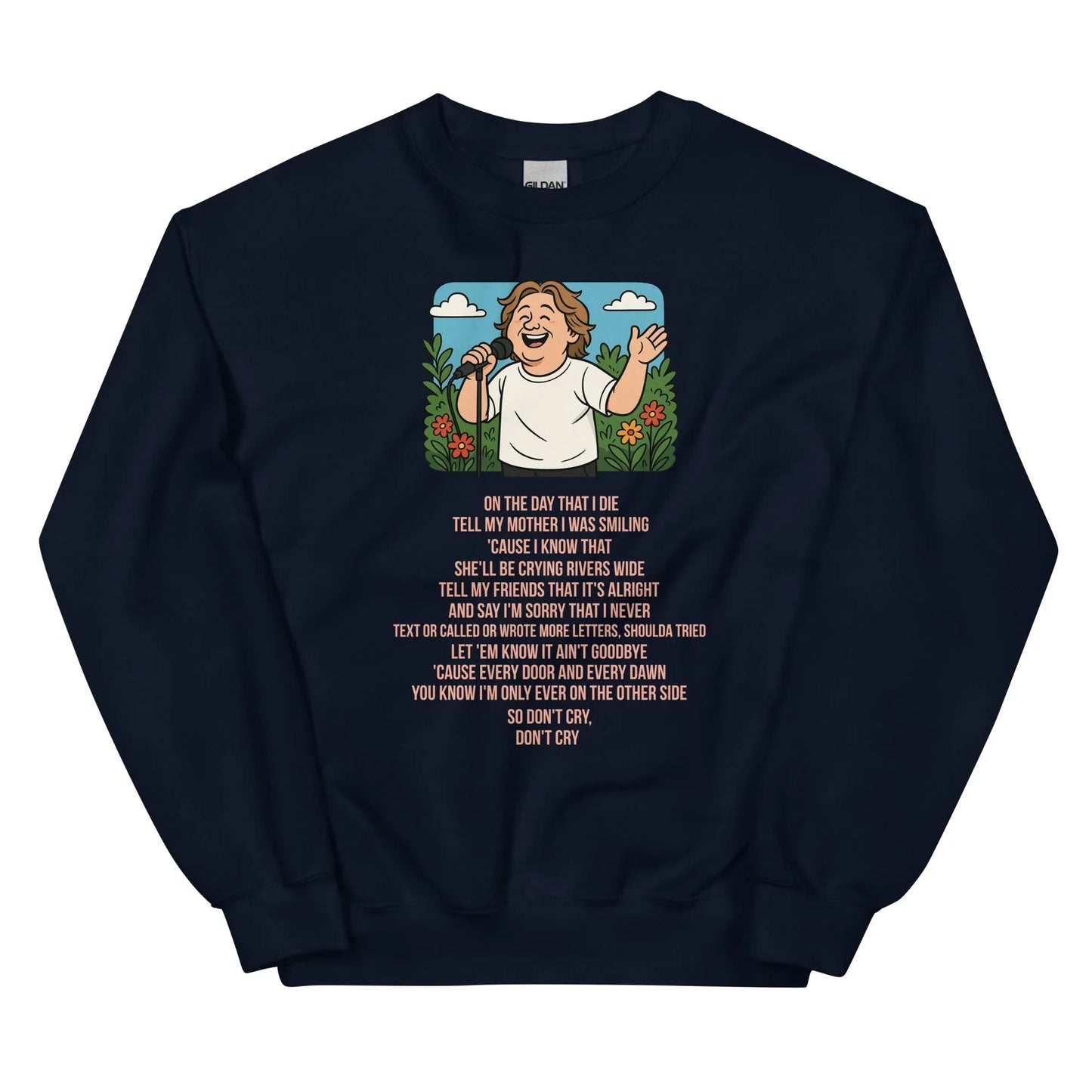 Lewis Capaldi Unisex Sweatshirt - On The Day I Die - Lyrics - Alcyone213k