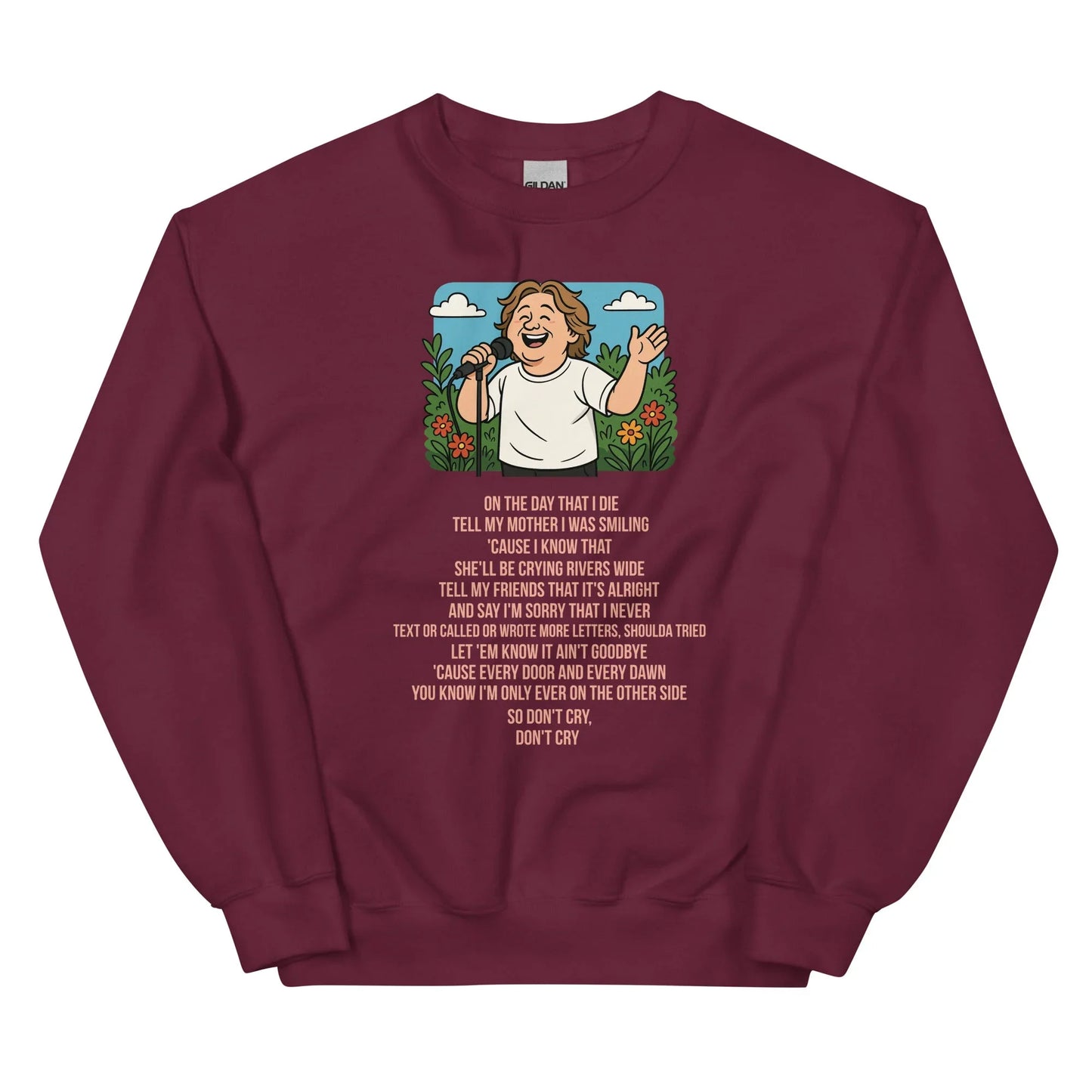 Lewis Capaldi Unisex Sweatshirt - On The Day I Die - Lyrics - Alcyone213k