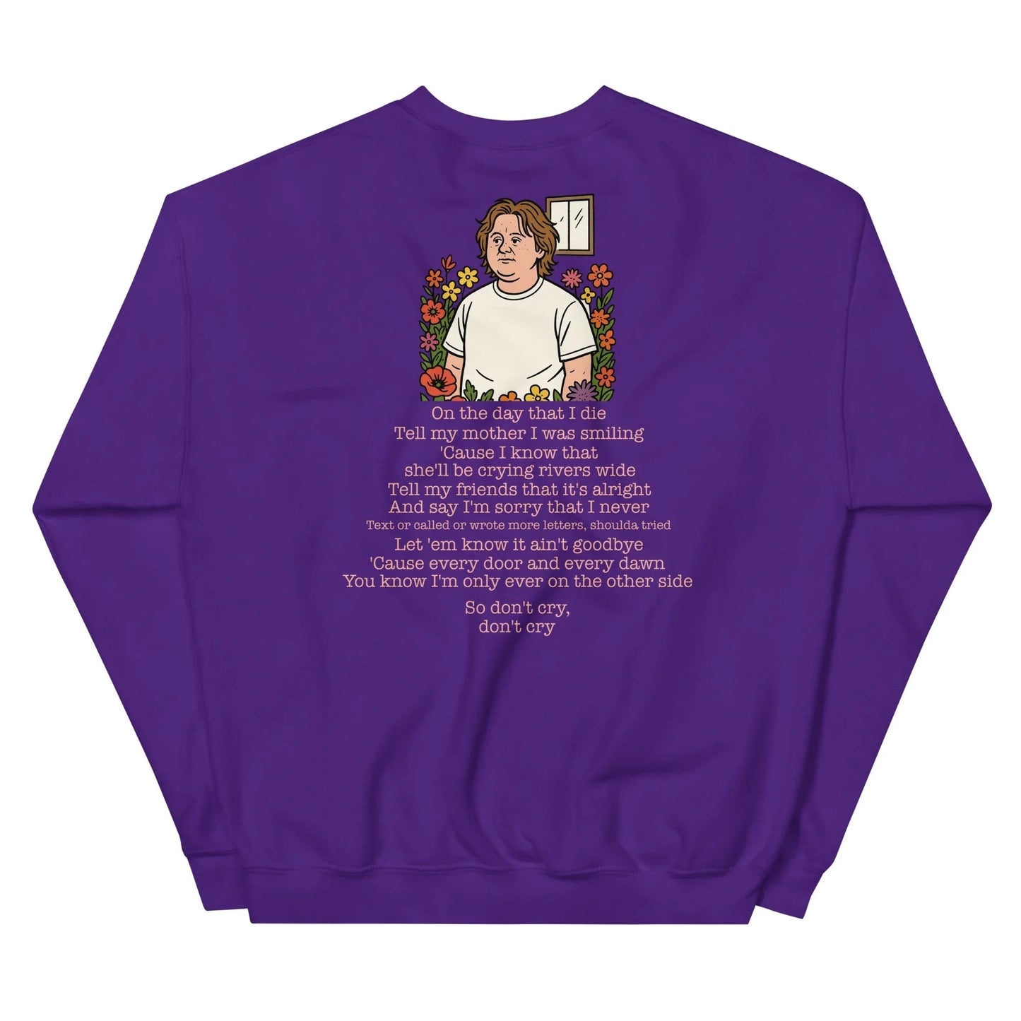 Lewis Capaldi Unisex Sweatshirt - On The Day I Die - Lyrics - Alcyone213k