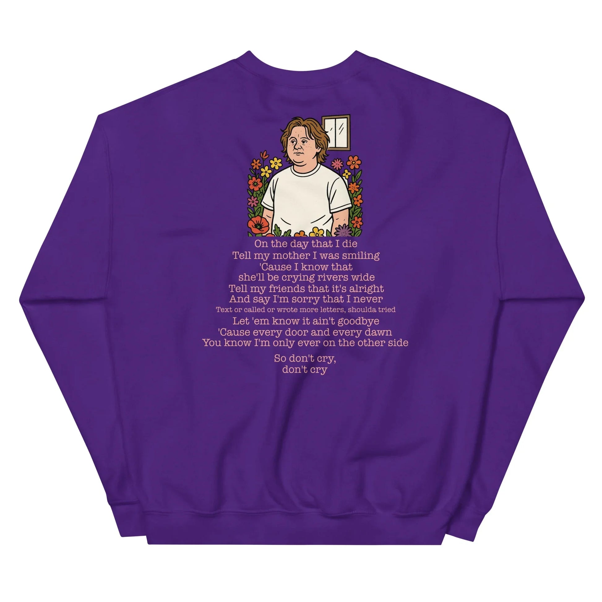 Lewis Capaldi Unisex Sweatshirt - On The Day I Die - Lyrics - Alcyone213k