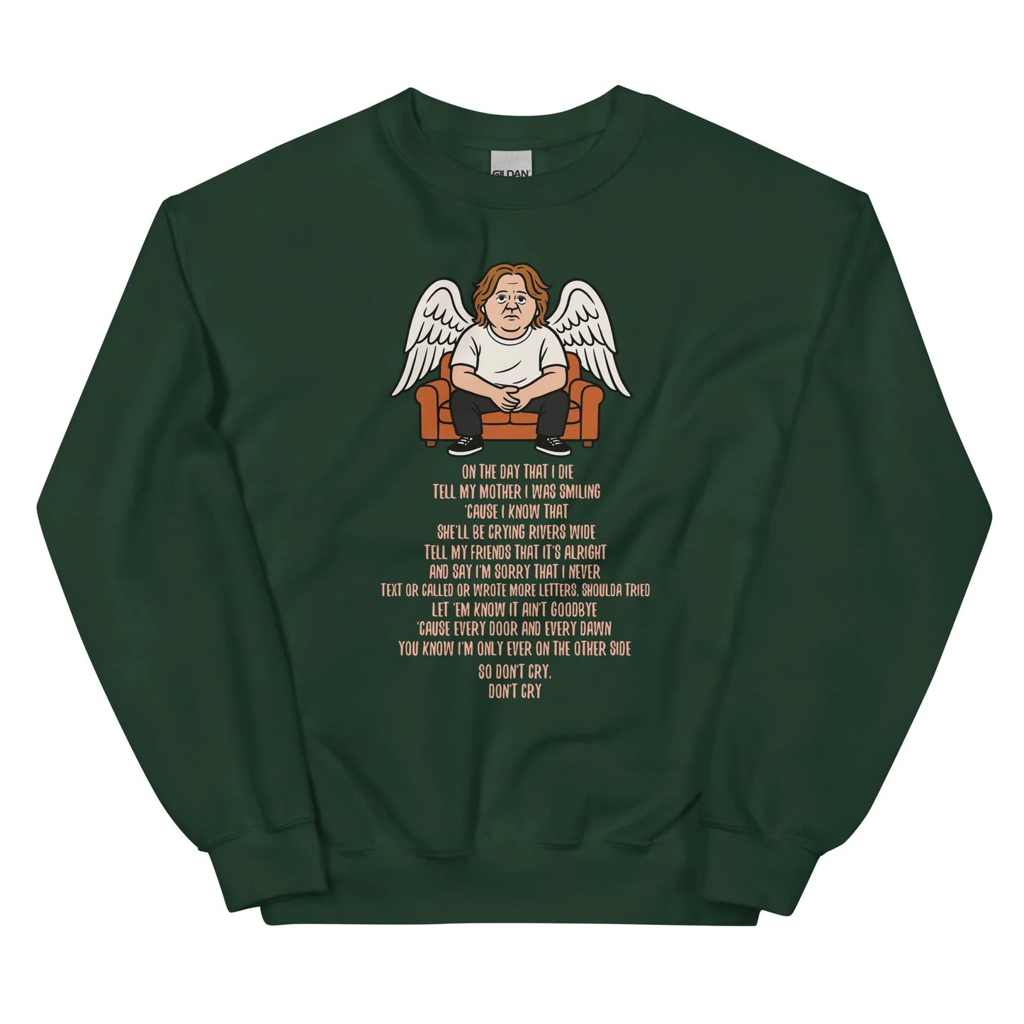 Lewis Capaldi Unisex Sweatshirt - On The Day I Die - Lyrics - Alcyone213k