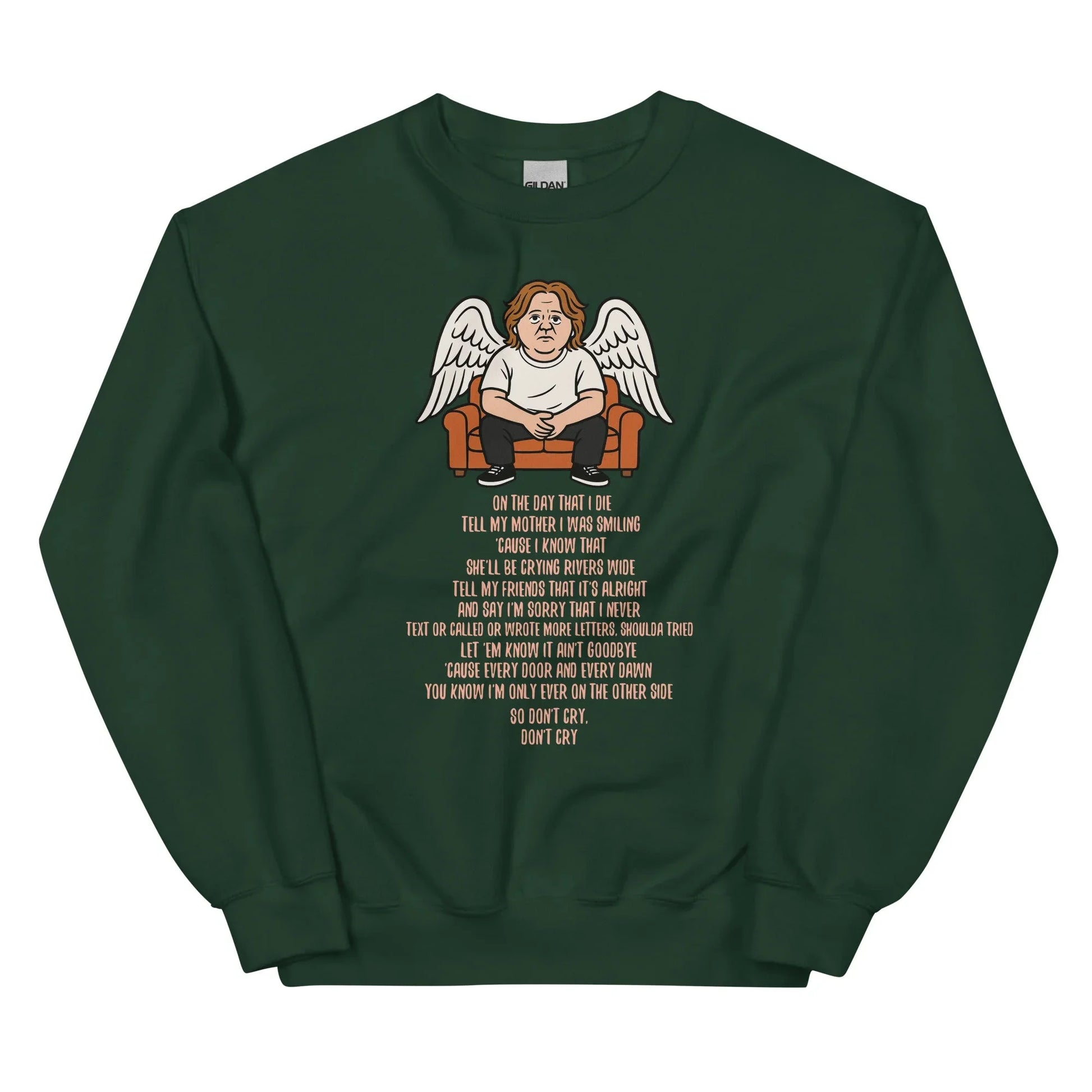 Lewis Capaldi Unisex Sweatshirt - On The Day I Die - Lyrics - Alcyone213k