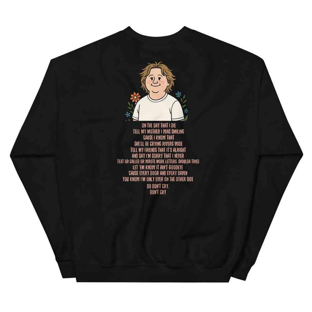Lewis Capaldi Unisex Sweatshirt - On The Day I Die Lyrics - Soft, Classic Fit, Warm & Stylish - Alcyone213k