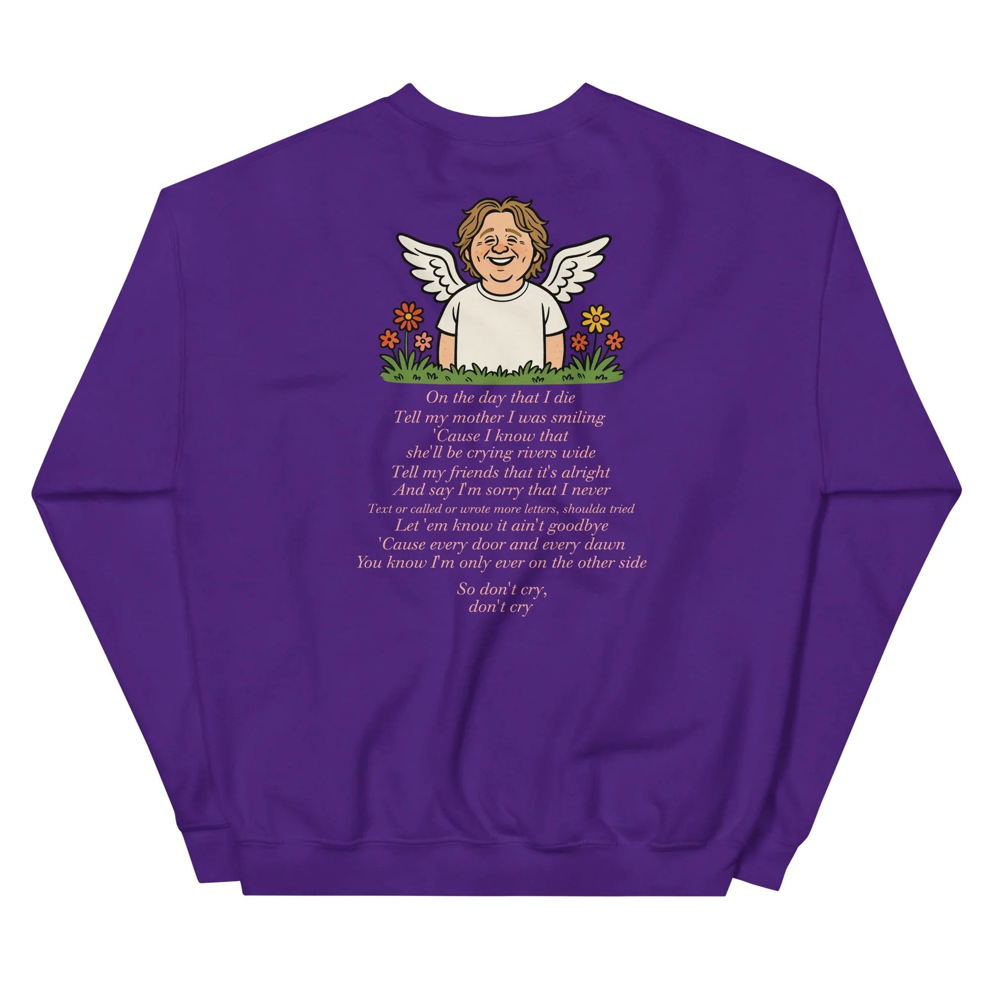Lewis Capaldi Unisex Sweatshirt - On The Day I Die - Lyrics - Alcyone213k