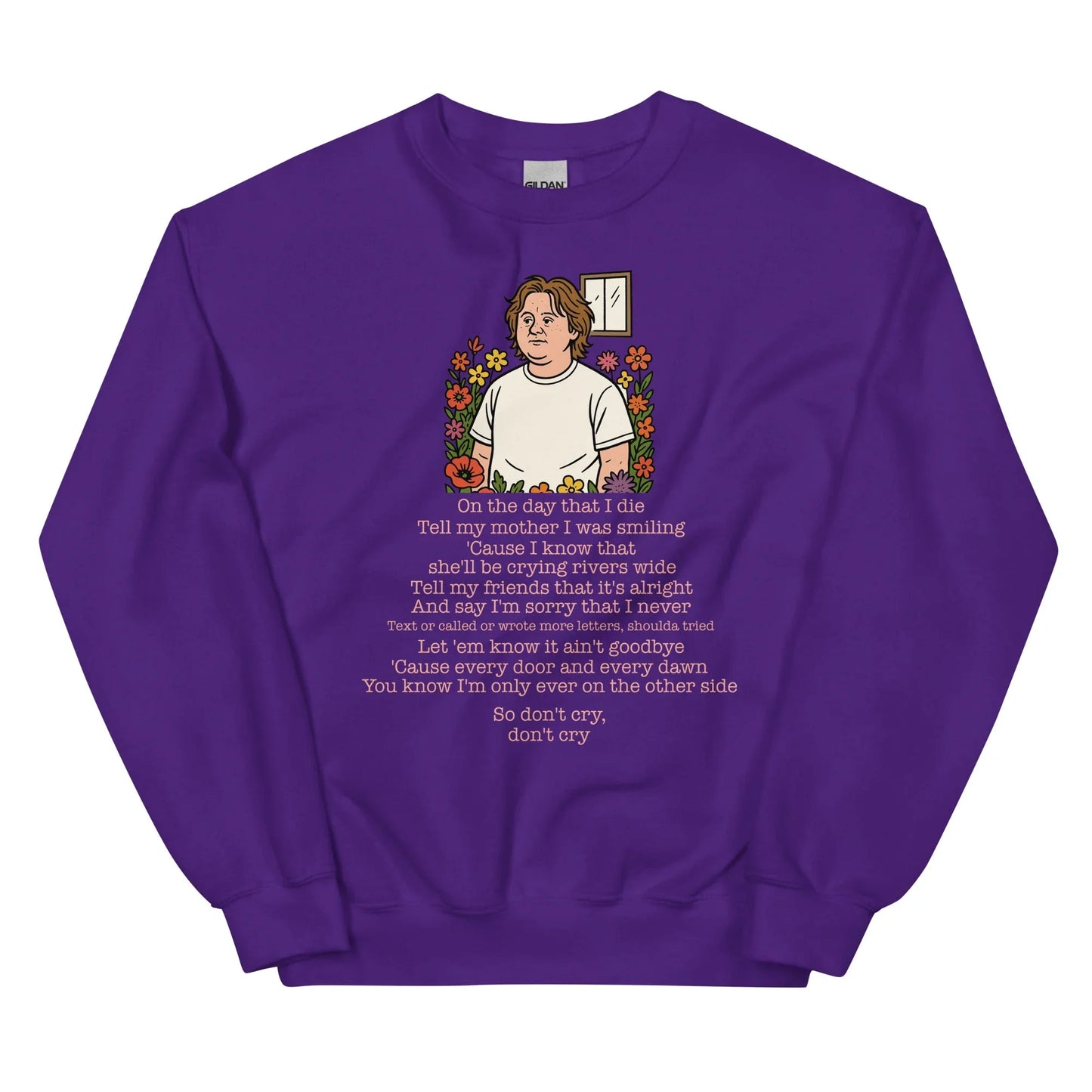 Lewis Capaldi Unisex Sweatshirt - On The Day I Die - Lyrics - Alcyone213k