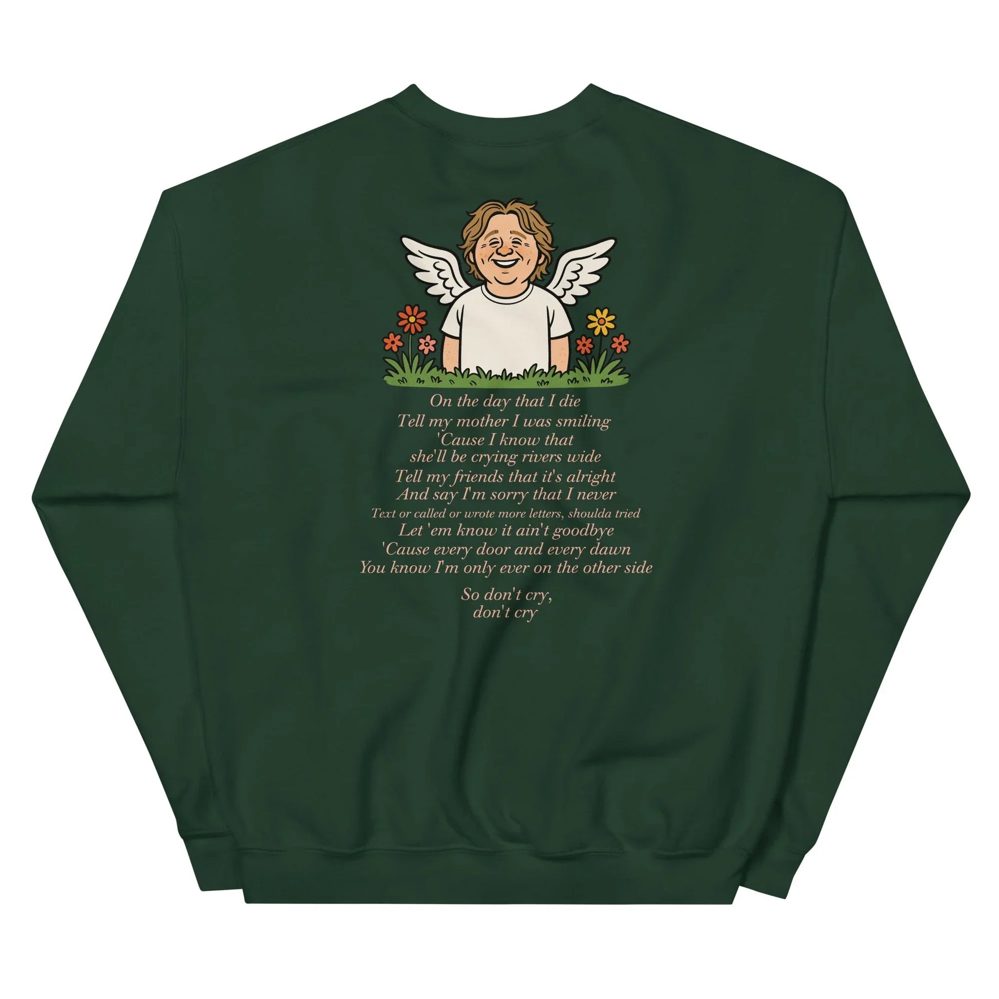 Lewis Capaldi Unisex Sweatshirt - On The Day I Die - Lyrics - Alcyone213k