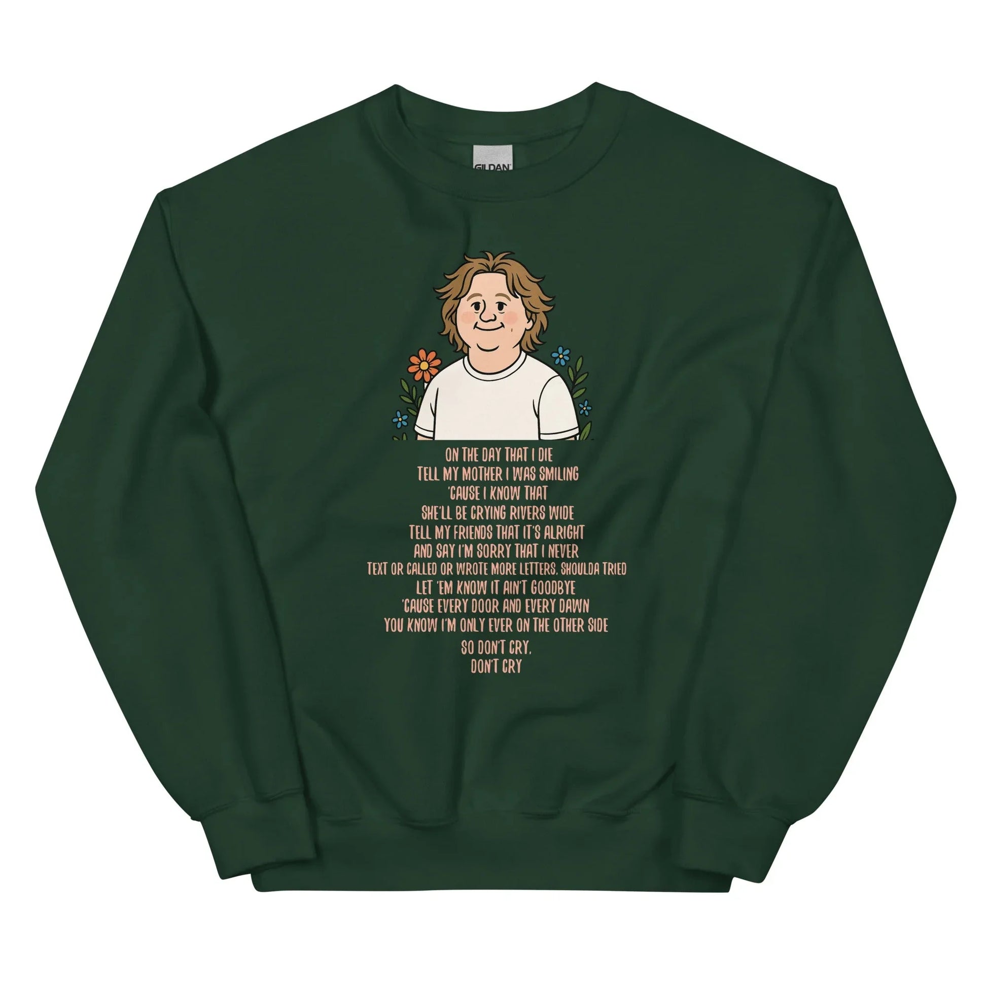 Lewis Capaldi Unisex Sweatshirt - On The Day I Die Lyrics - Soft, Classic Fit, Warm & Stylish - Alcyone213k