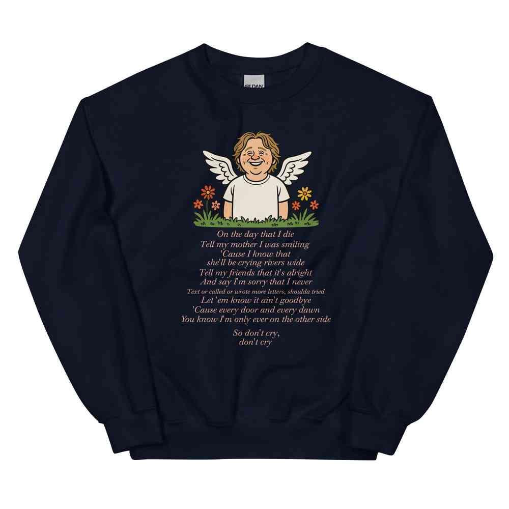 Lewis Capaldi Unisex Sweatshirt - On The Day I Die - Lyrics - Alcyone213k