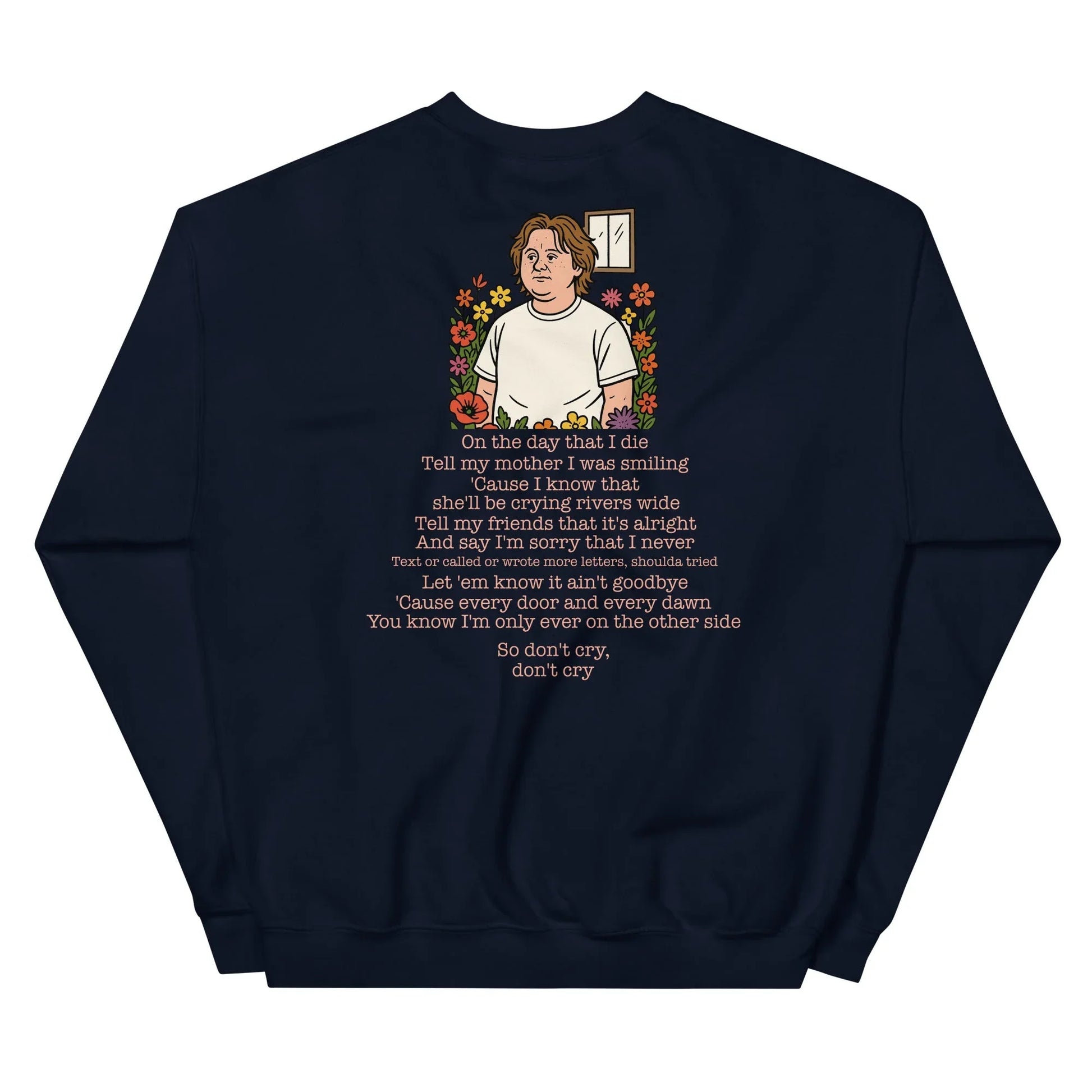 Lewis Capaldi Unisex Sweatshirt - On The Day I Die - Lyrics - Alcyone213k