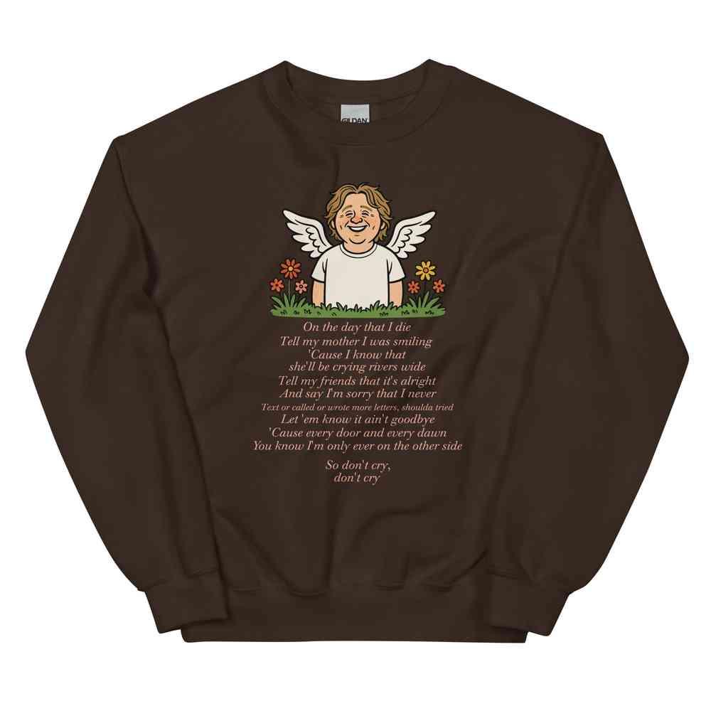 Lewis Capaldi Unisex Sweatshirt - On The Day I Die - Lyrics - Alcyone213k