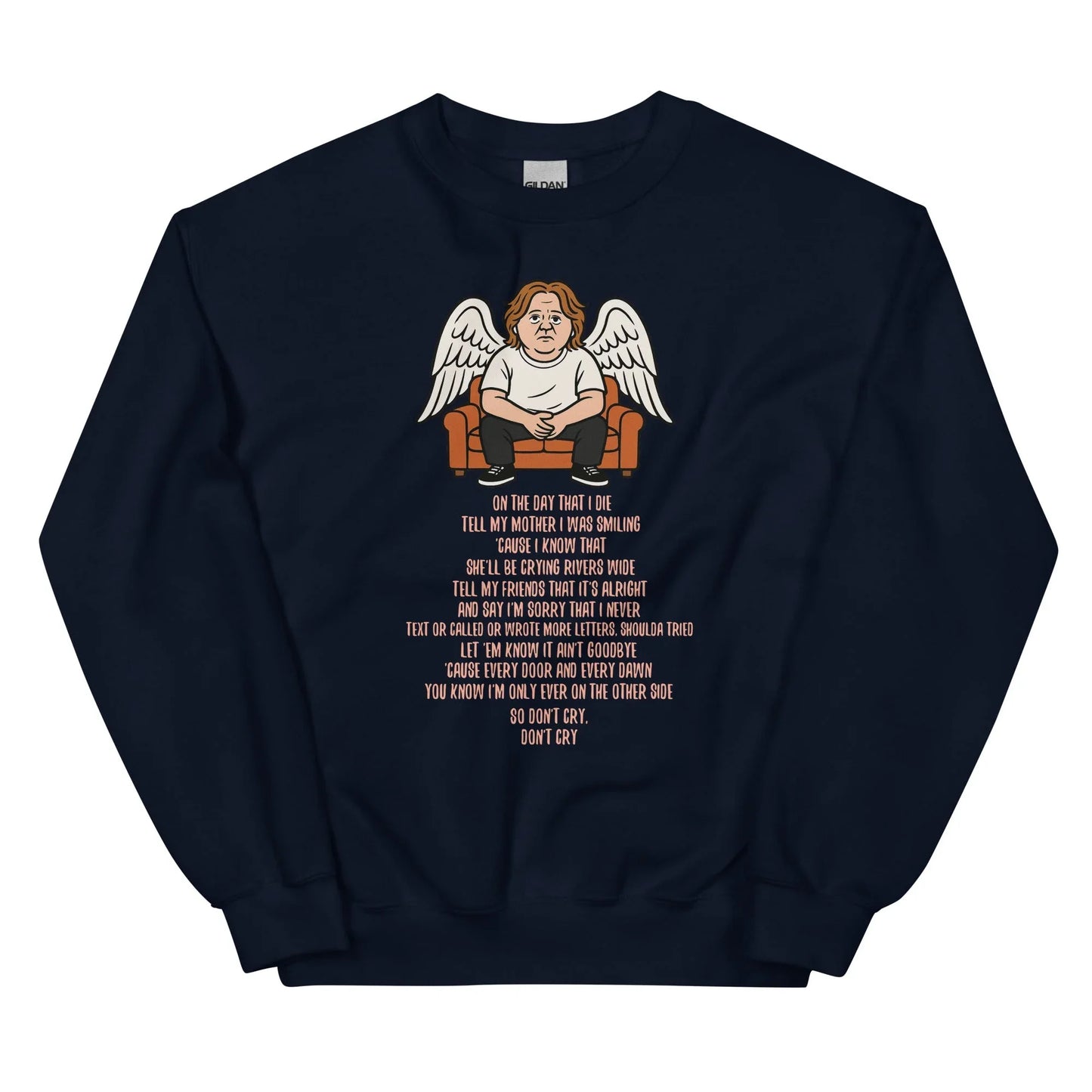 Lewis Capaldi Unisex Sweatshirt - On The Day I Die - Lyrics - Alcyone213k
