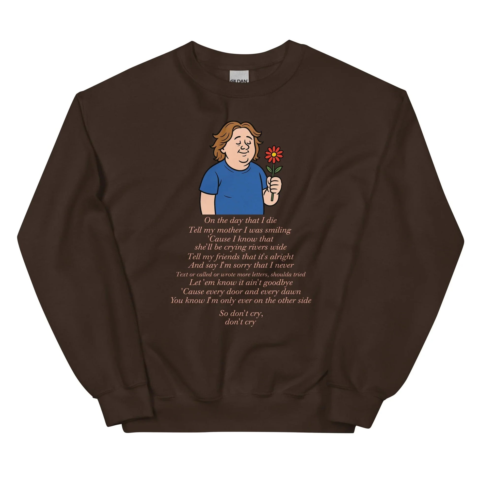 Lewis Capaldi Sweatshirt - Unisex Classic Fit With On The Day I Die Lyrics, Soft & Cozy - Alcyone213k