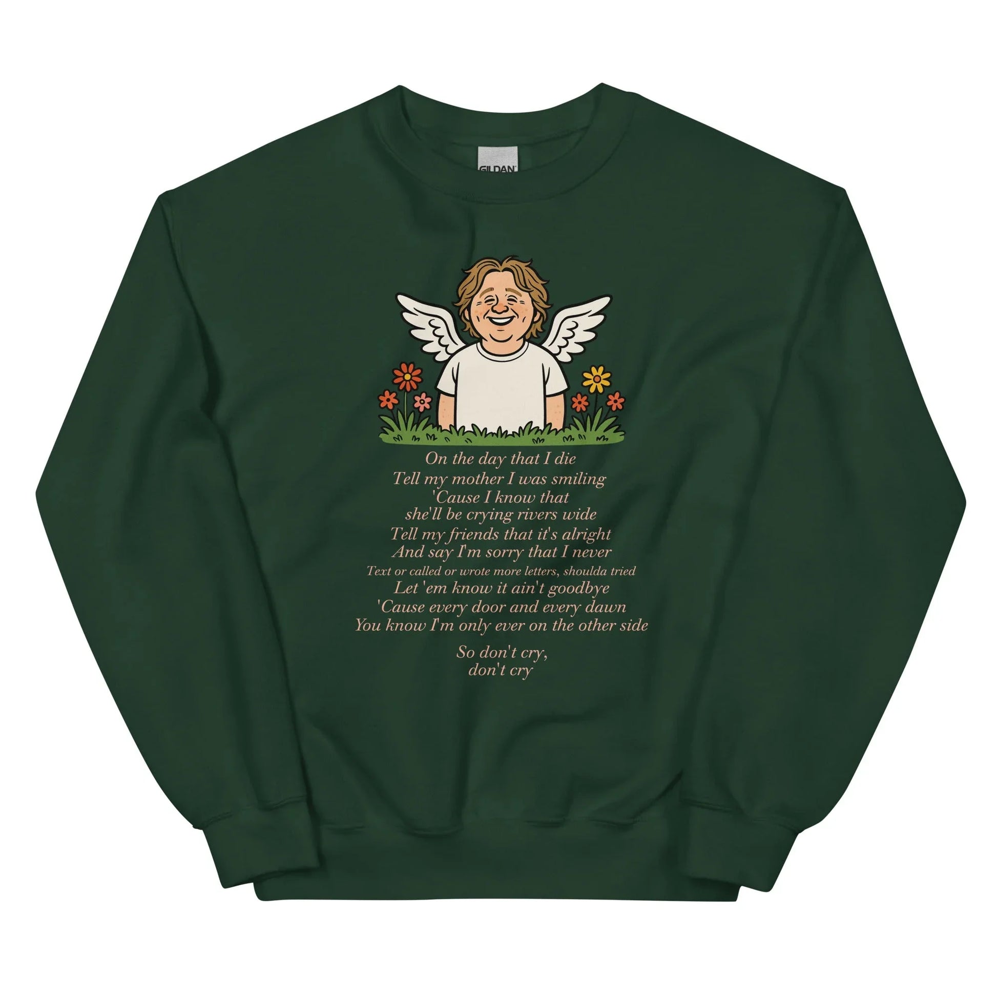Lewis Capaldi Unisex Sweatshirt - On The Day I Die - Lyrics - Alcyone213k