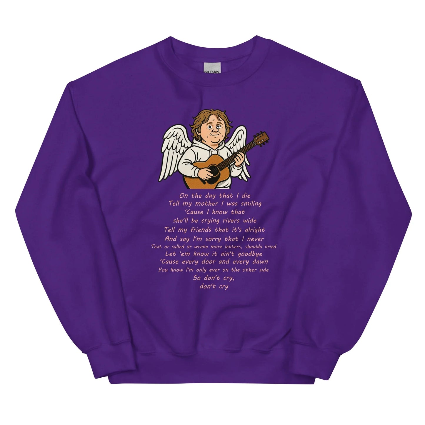 Lewis Capaldi Unisex Sweatshirt - On The Day I Die - Lyrics - Alcyone213k