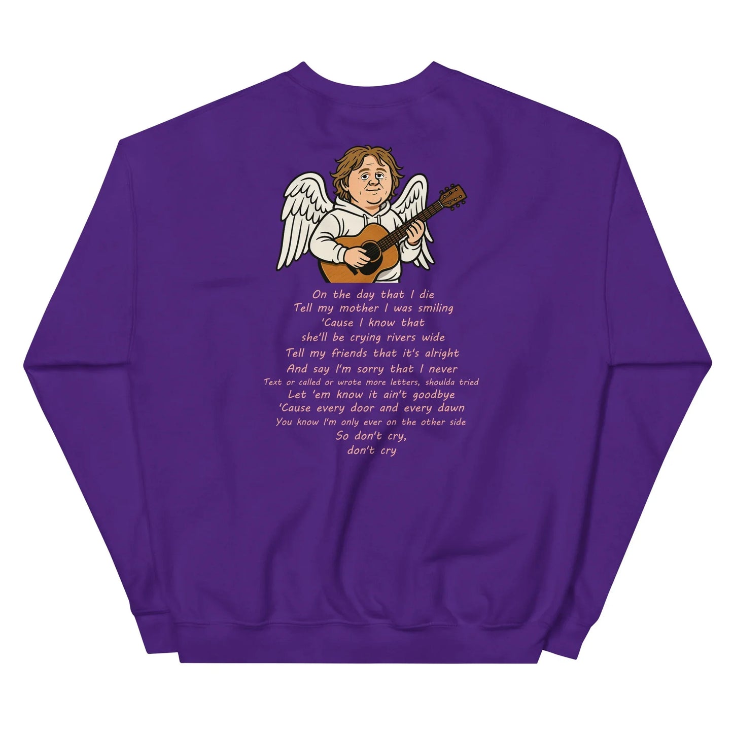 Lewis Capaldi Unisex Sweatshirt - On The Day I Die - Lyrics - Alcyone213k