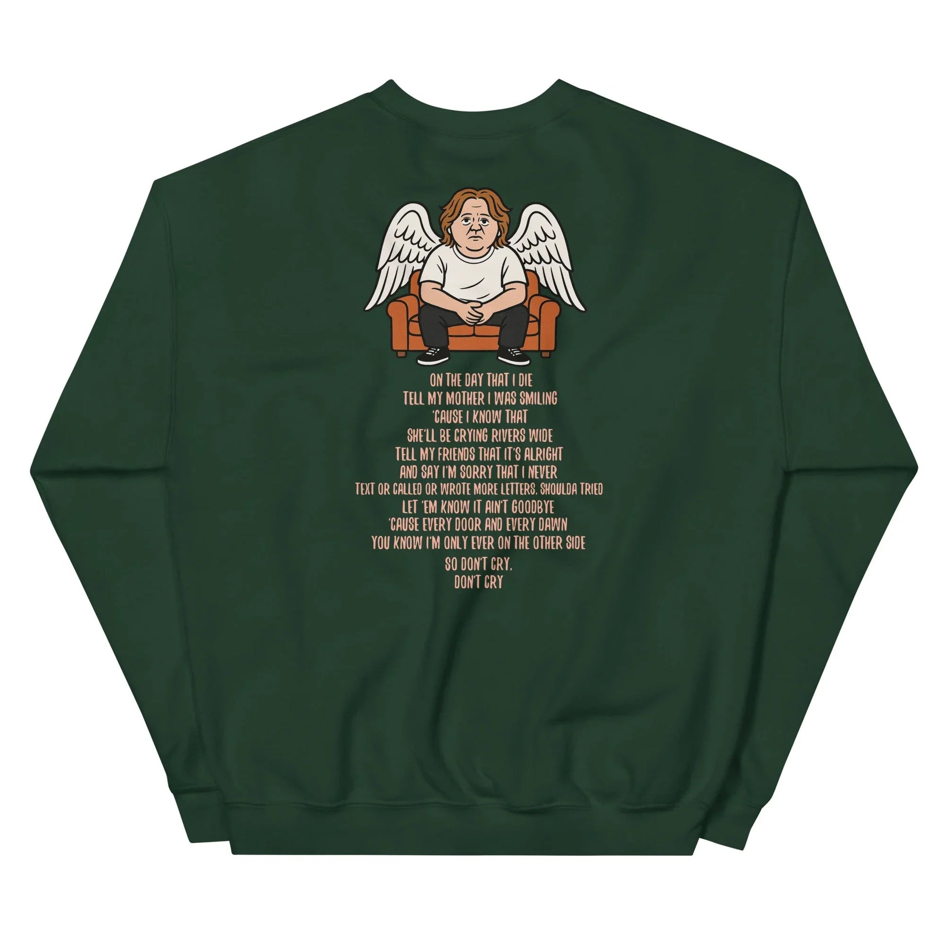 Lewis Capaldi Unisex Sweatshirt - On The Day I Die - Lyrics - Alcyone213k