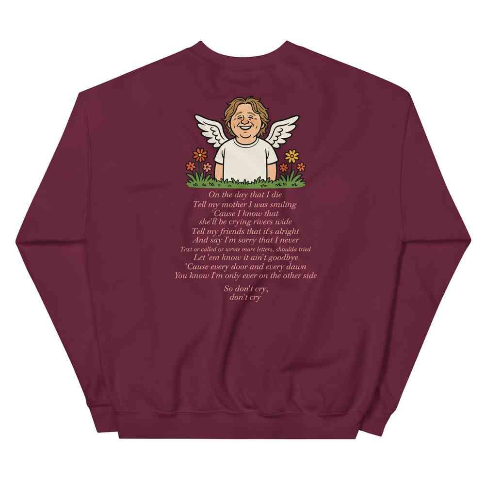 Lewis Capaldi Unisex Sweatshirt - On The Day I Die - Lyrics - Alcyone213k