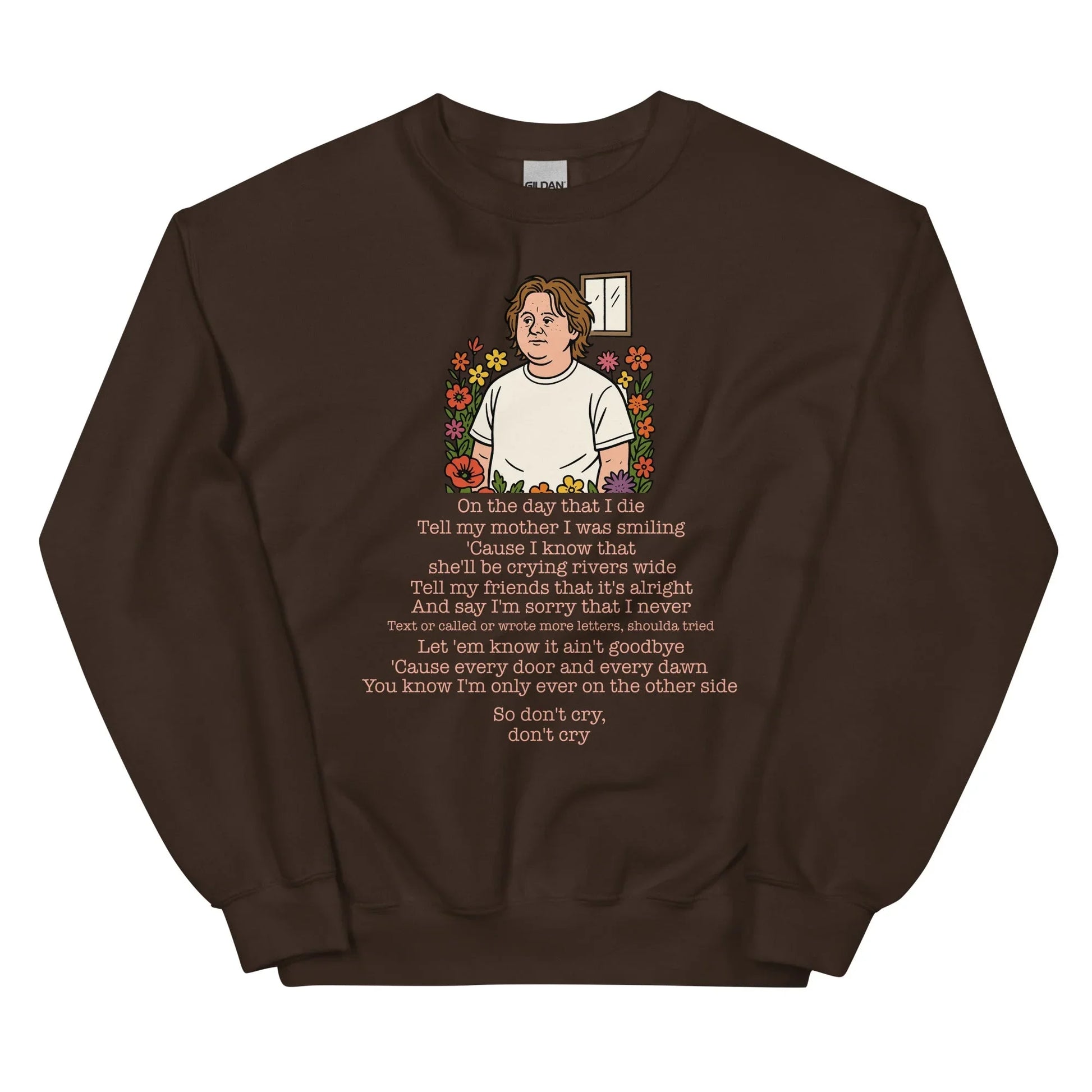 Lewis Capaldi Unisex Sweatshirt - On The Day I Die - Lyrics - Alcyone213k