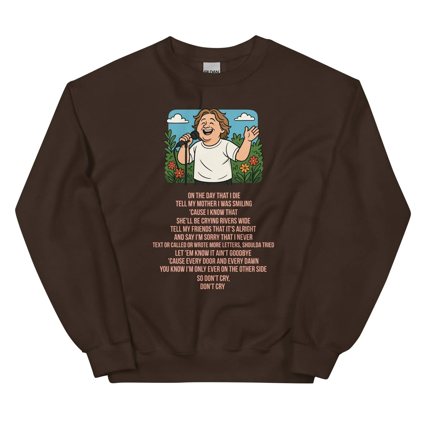 Lewis Capaldi Unisex Sweatshirt - On The Day I Die - Lyrics - Alcyone213k