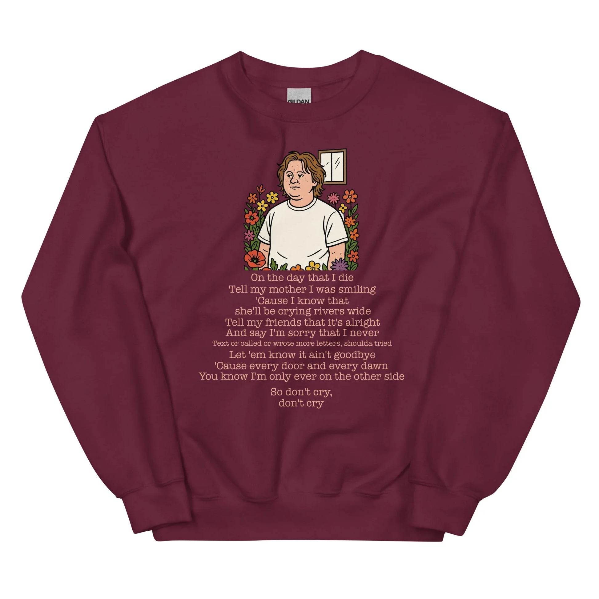 Lewis Capaldi Unisex Sweatshirt - On The Day I Die - Lyrics - Alcyone213k