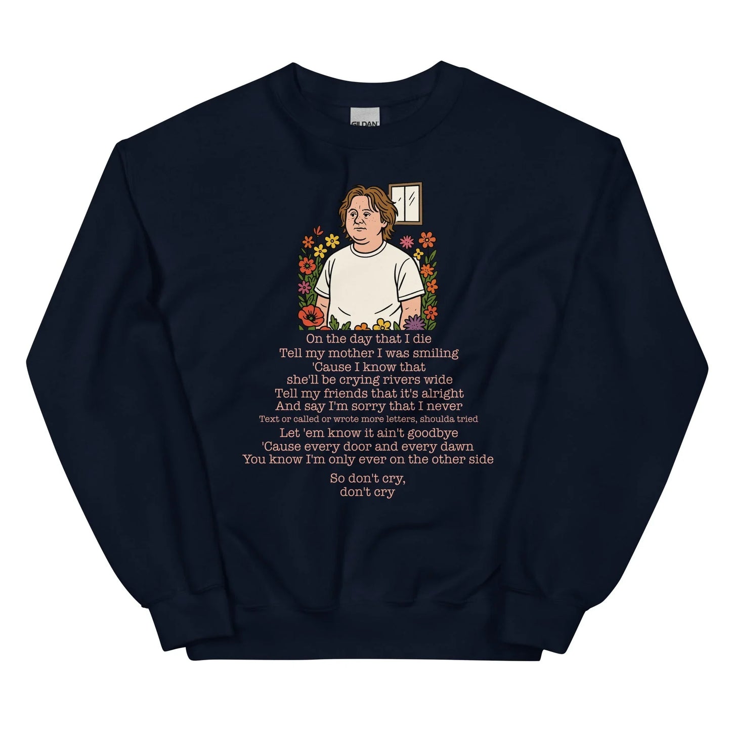 Lewis Capaldi Unisex Sweatshirt - On The Day I Die - Lyrics - Alcyone213k