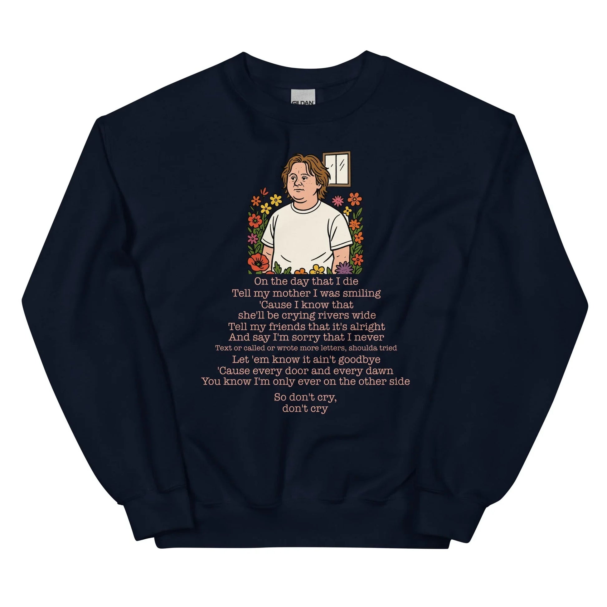 Lewis Capaldi Unisex Sweatshirt - On The Day I Die - Lyrics - Alcyone213k