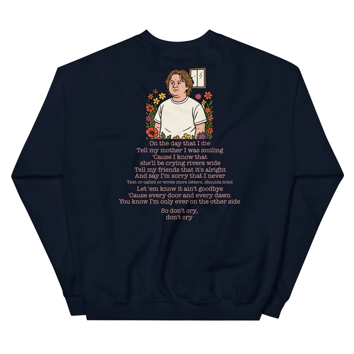 Lewis Capaldi Unisex Sweatshirt - On The Day I Die - Lyrics - Alcyone213k