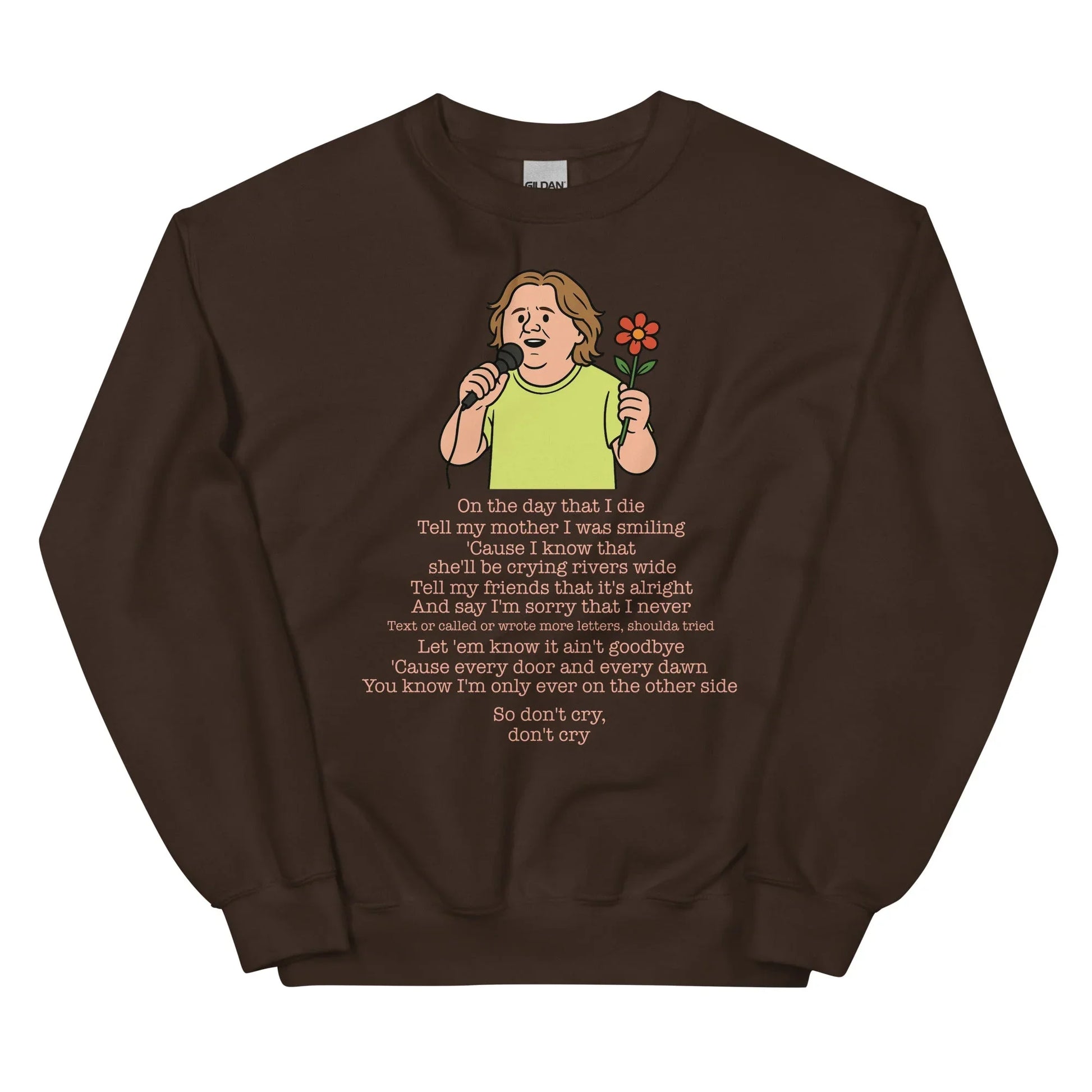Lewis Capaldi Unisex Sweatshirt - On The Day I Die - Lyrics - Alcyone213k