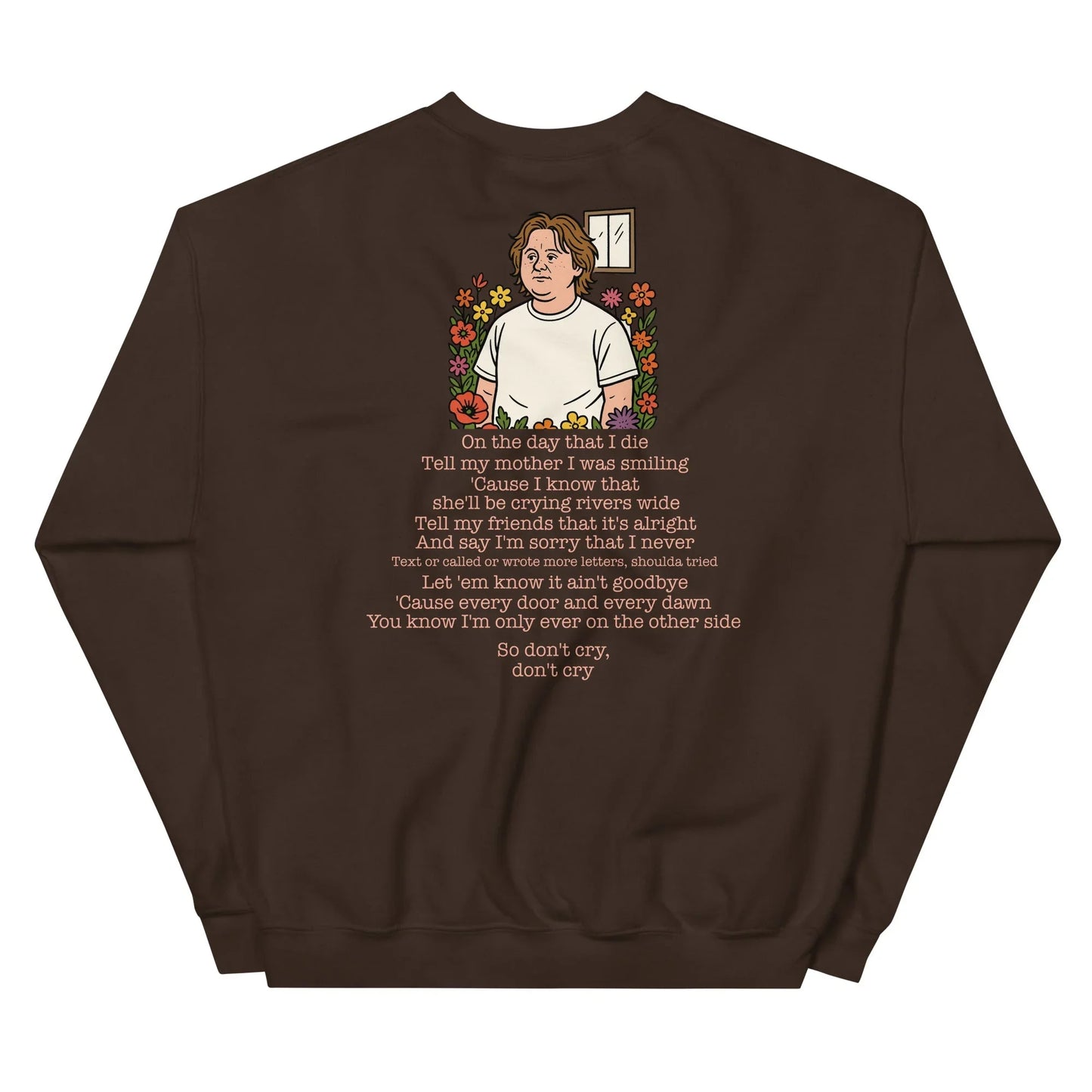 Lewis Capaldi Unisex Sweatshirt - On The Day I Die - Lyrics - Alcyone213k