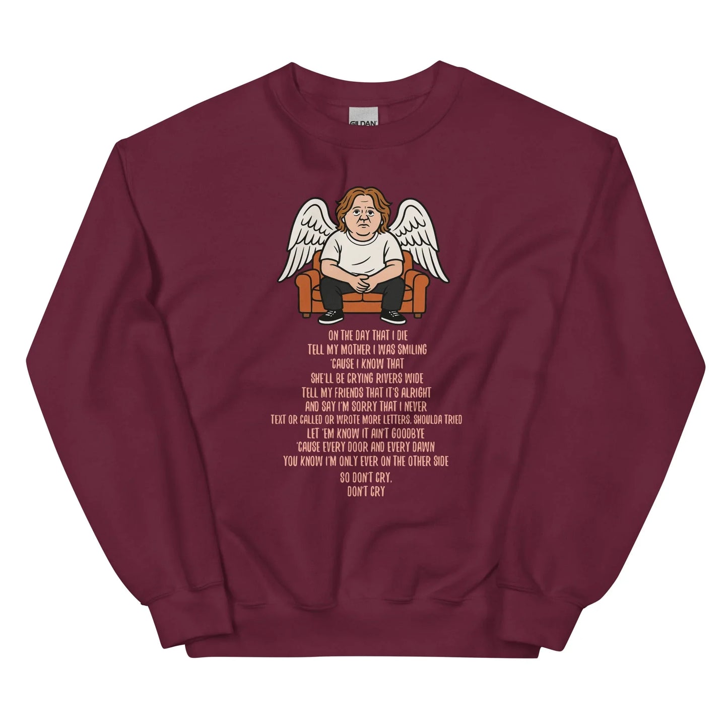 Lewis Capaldi Unisex Sweatshirt - On The Day I Die - Lyrics - Alcyone213k
