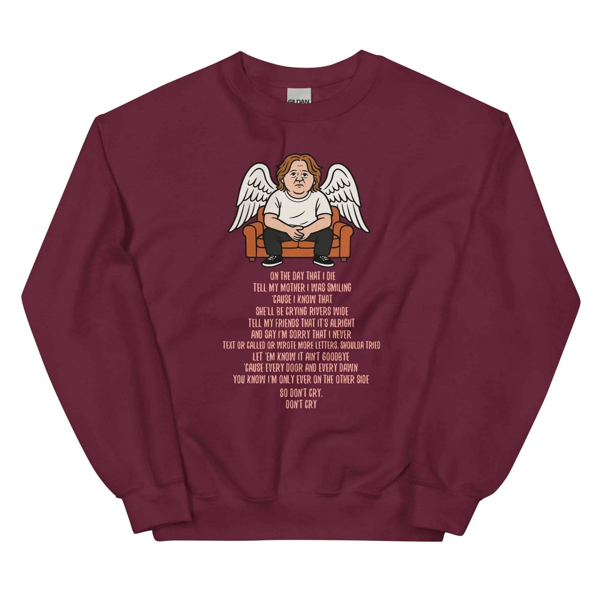 Lewis Capaldi Unisex Sweatshirt - On The Day I Die - Lyrics - Alcyone213k