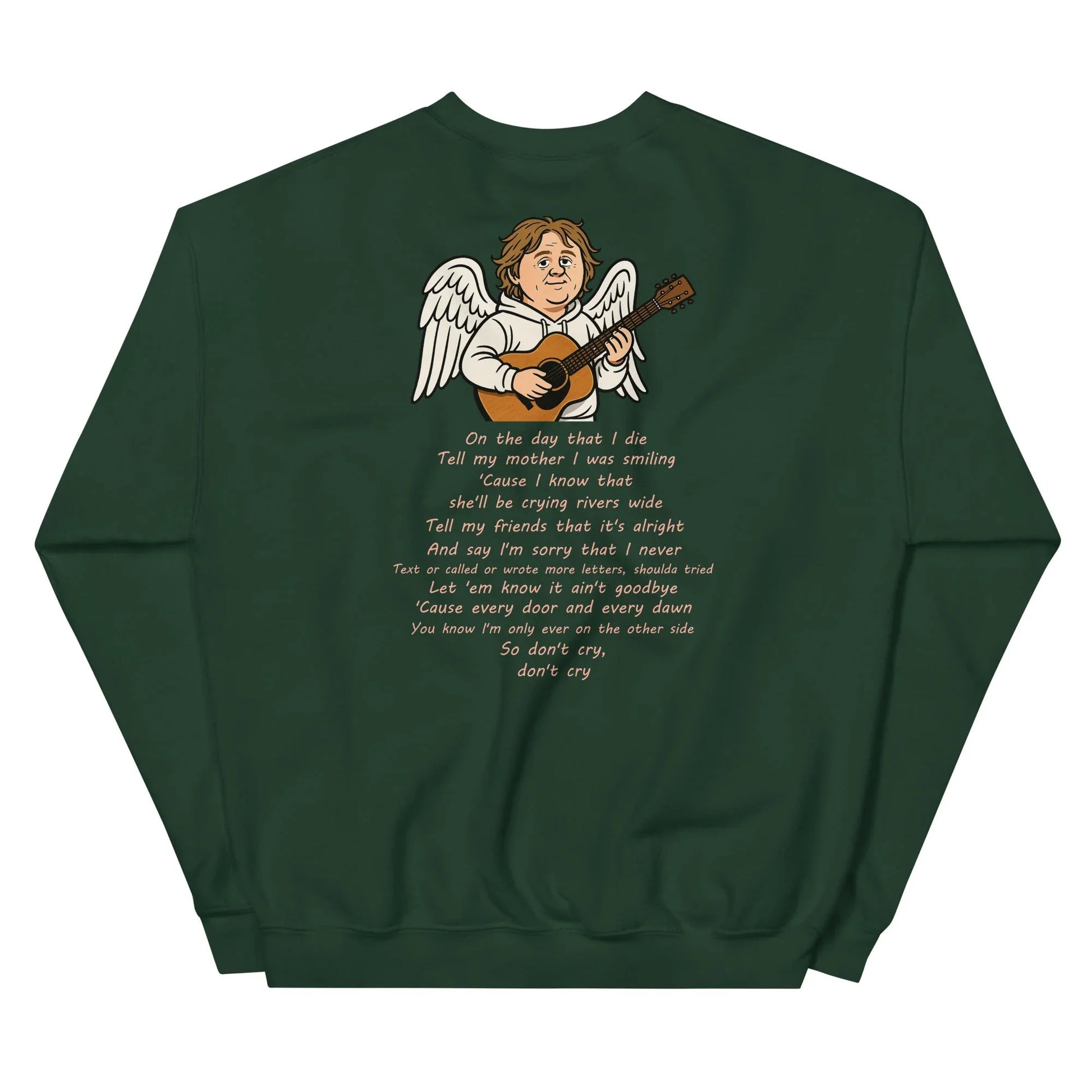 Lewis Capaldi Unisex Sweatshirt - On The Day I Die - Lyrics - Alcyone213k