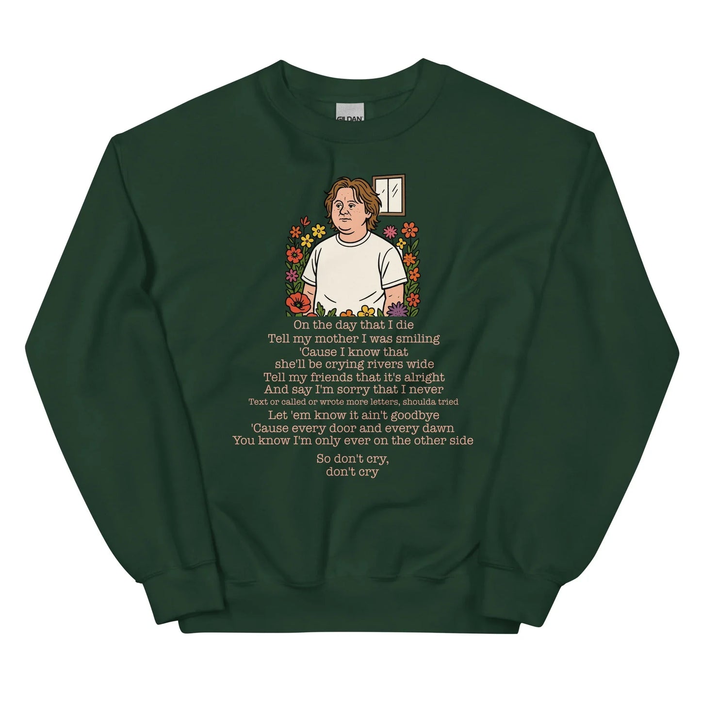 Lewis Capaldi Unisex Sweatshirt - On The Day I Die - Lyrics - Alcyone213k
