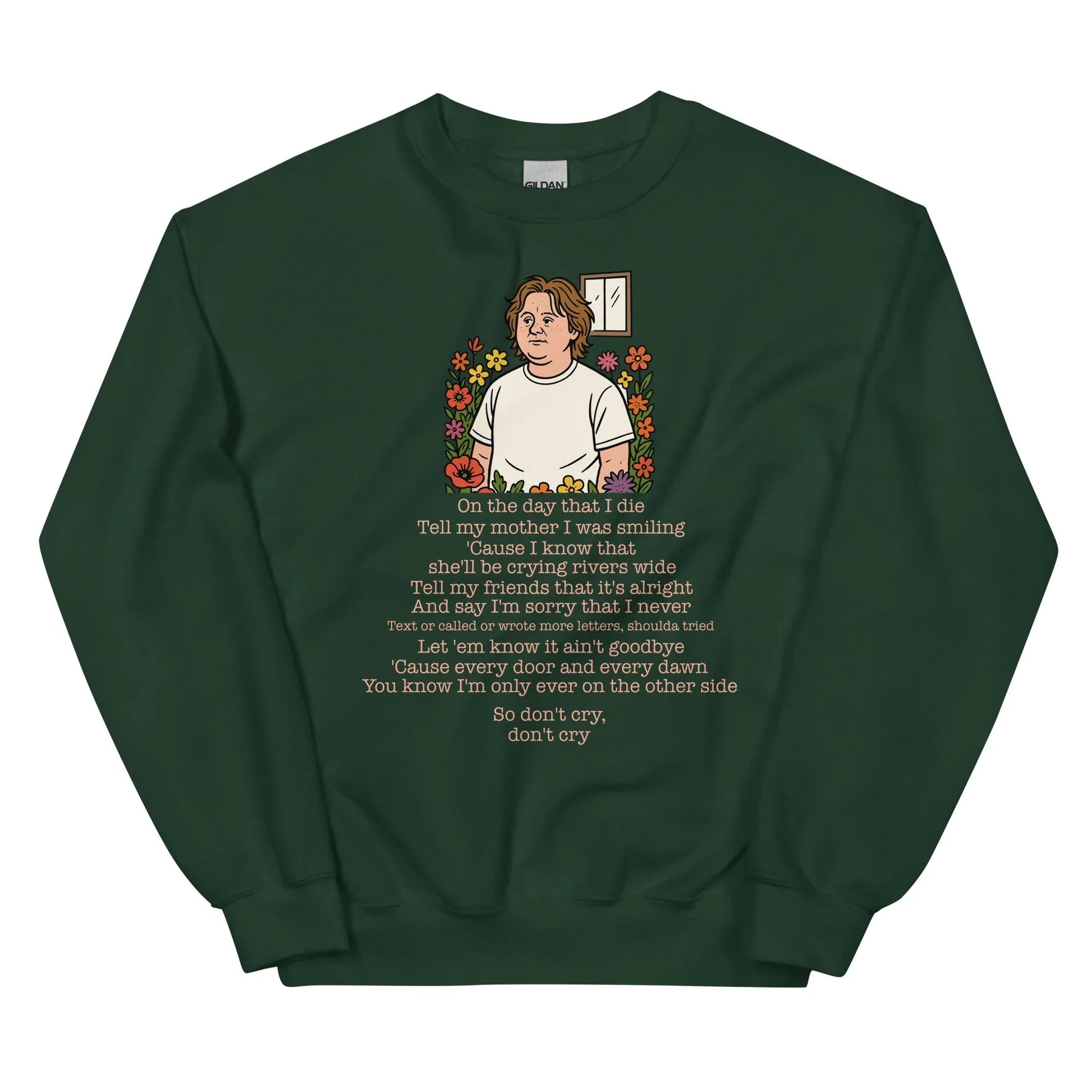 Lewis Capaldi Unisex Sweatshirt - On The Day I Die - Lyrics - Alcyone213k