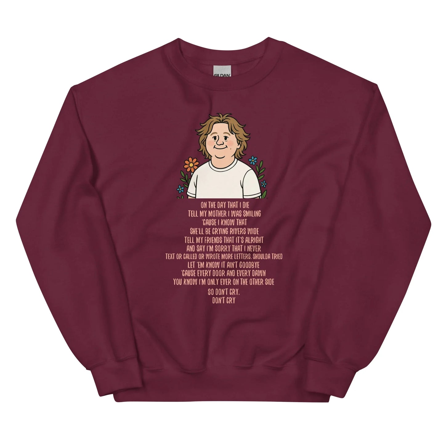 Lewis Capaldi Unisex Sweatshirt - On The Day I Die Lyrics - Soft, Classic Fit, Warm & Stylish - Alcyone213k